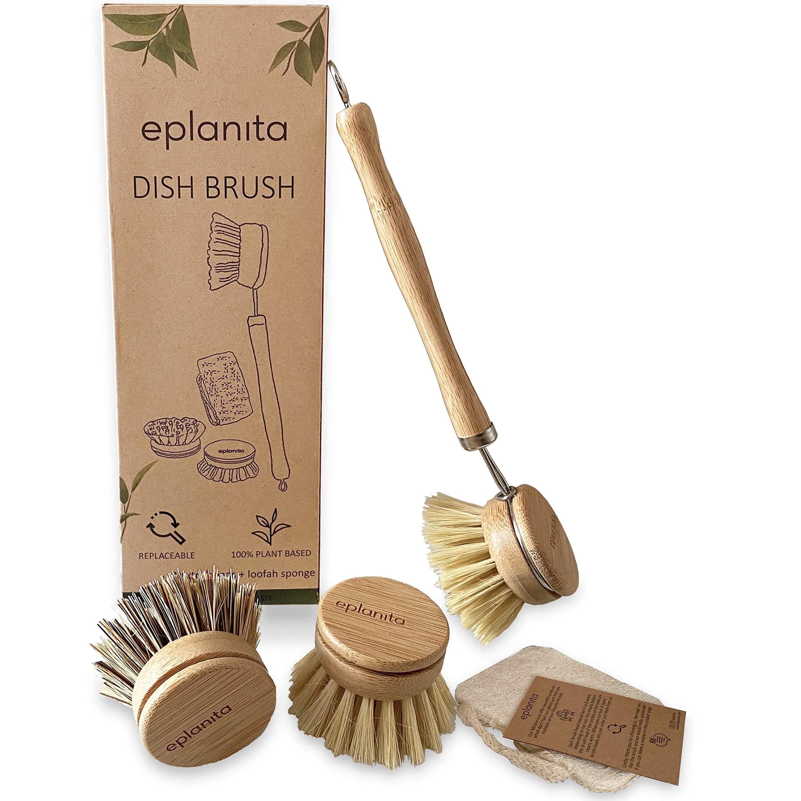 Natural Dish Brush Set