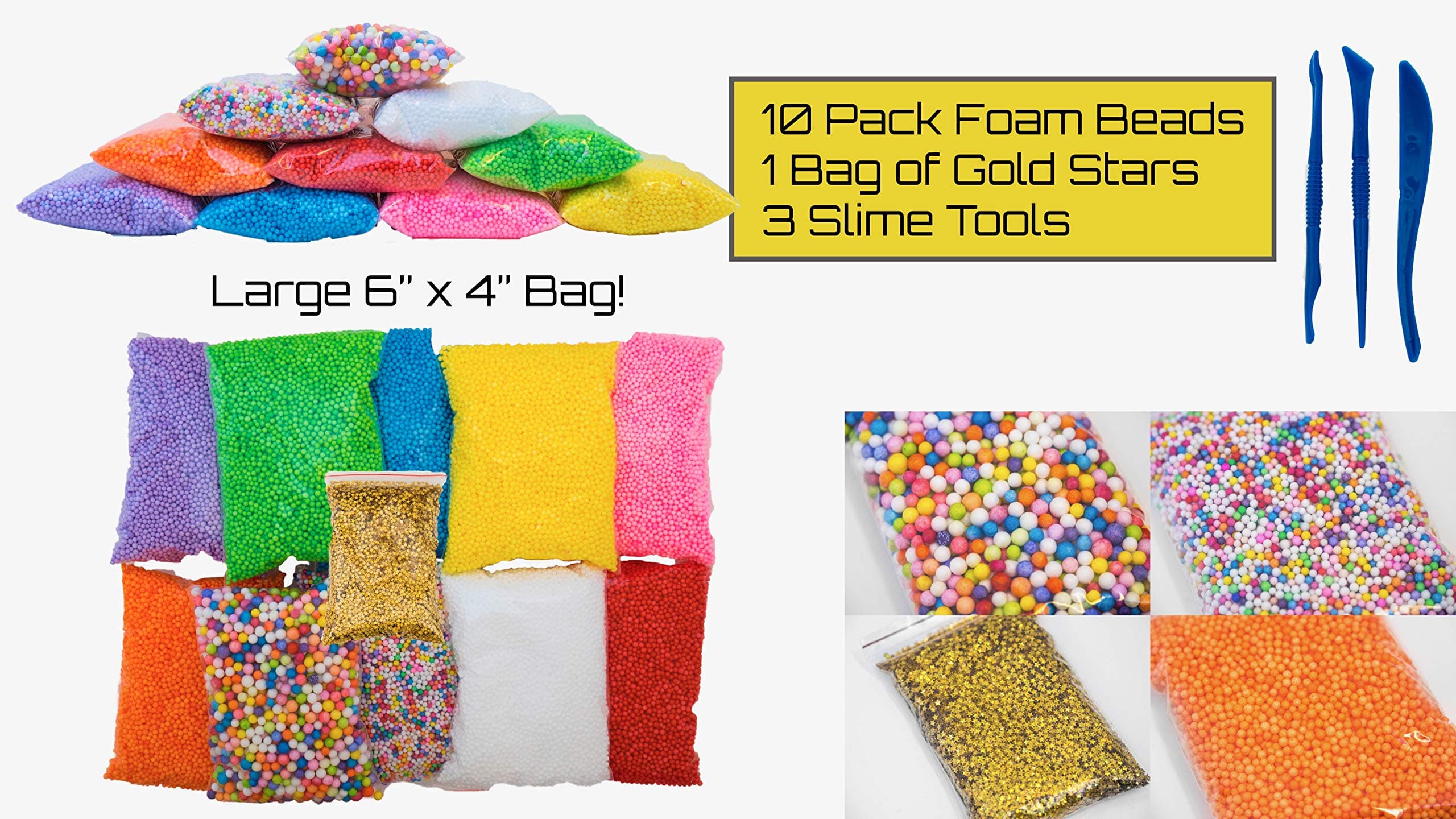 Slime Kit - Slime Supplies - Slime containers - 12 Pack Slime Making Kit, Approx 80,000 PCS Slime Beads by Goozy