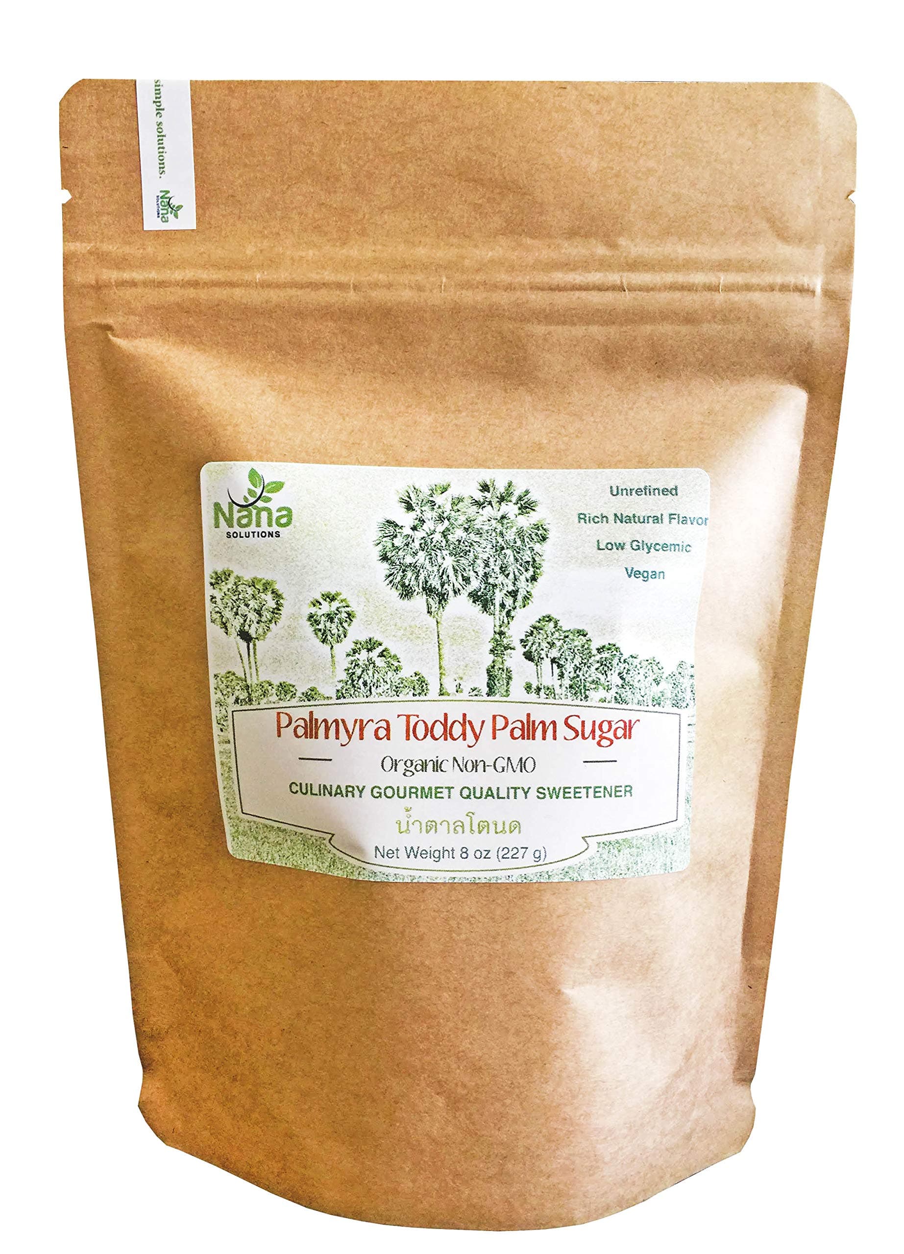 Palmyra Toddy Palm Sugar - Granulated | 100% Pure & Authentic | Low Glycemic Unrefined Natural Sweetener