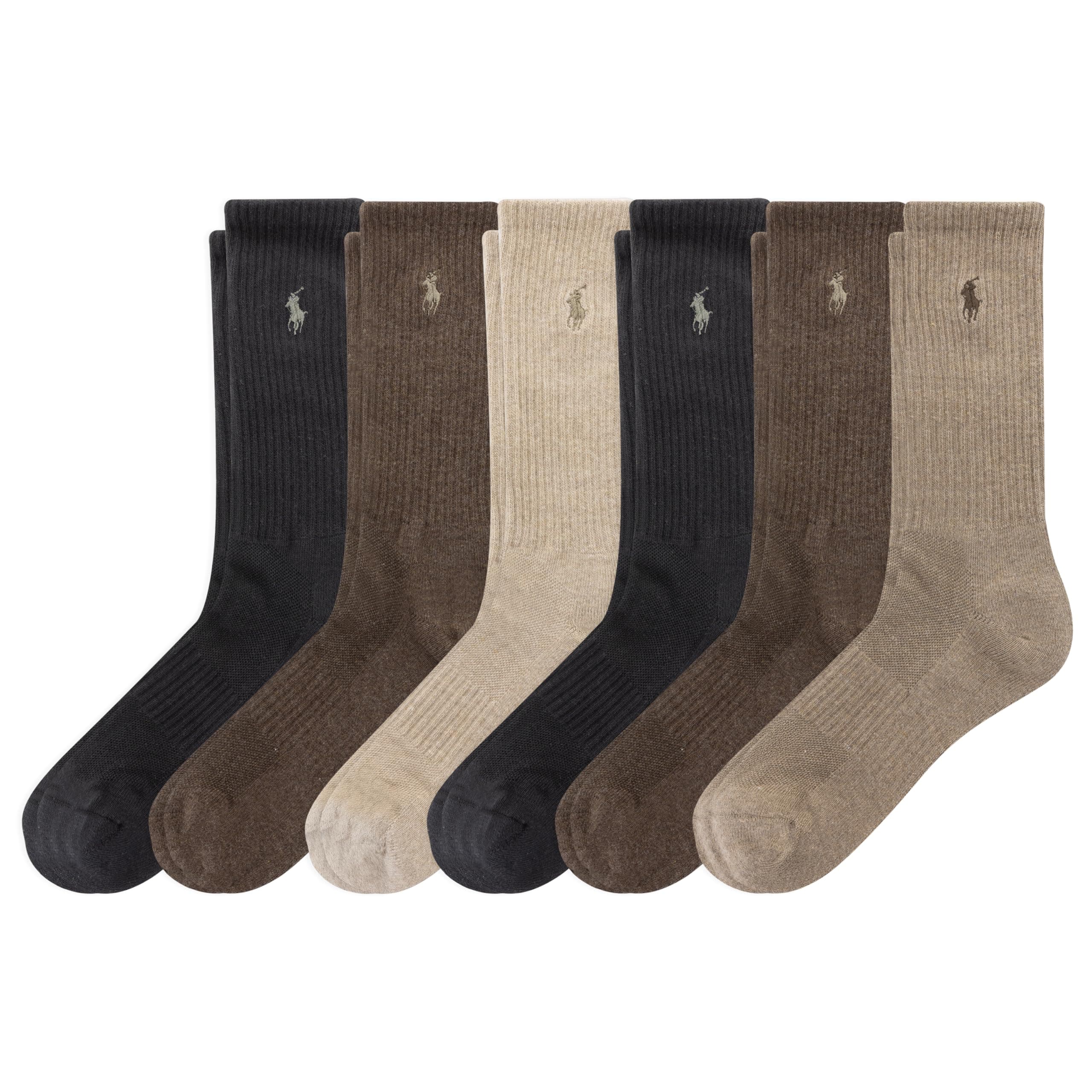 Men's Performance Crew Socks 6 Pack