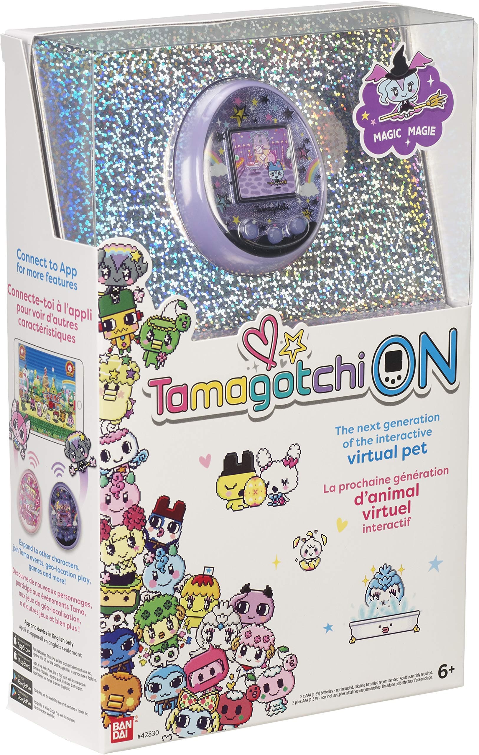 Tamagotchi On - Magic (Purple), Magic Purple,2.7 Inch