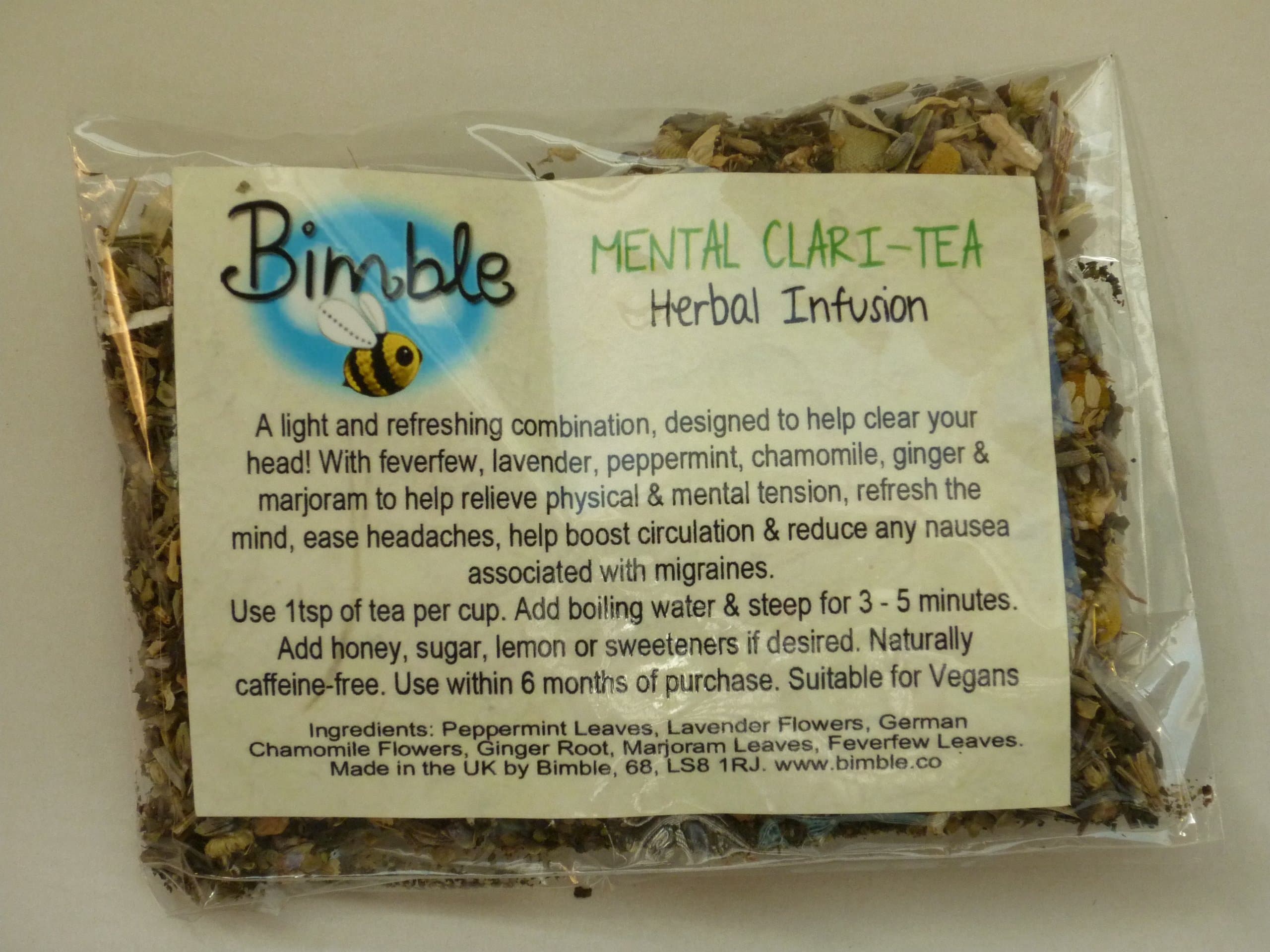 Mental Clari-Tea Refreshing Herbal Tea 25g