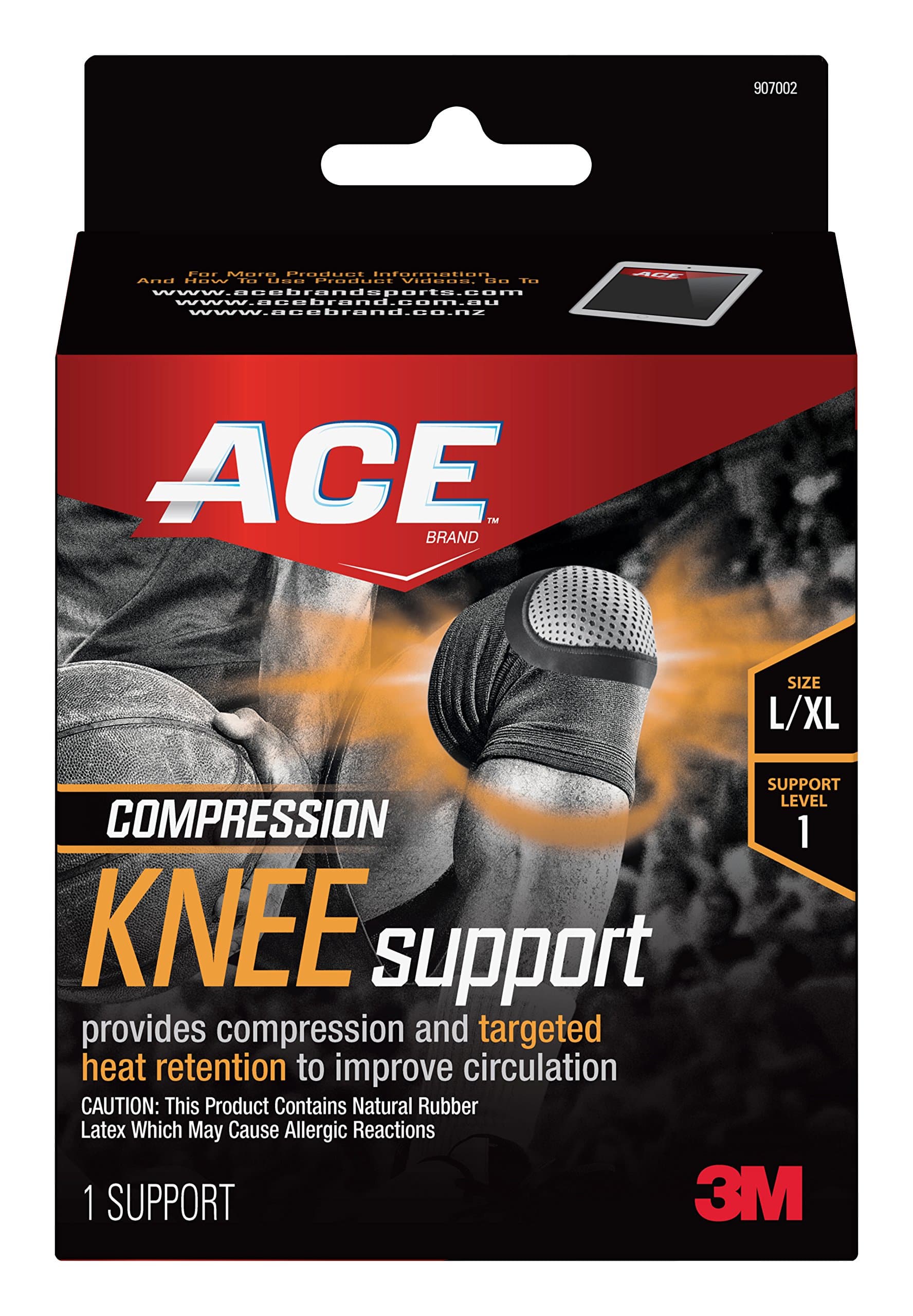 Ace Compression Knee Support, Large/X-Large