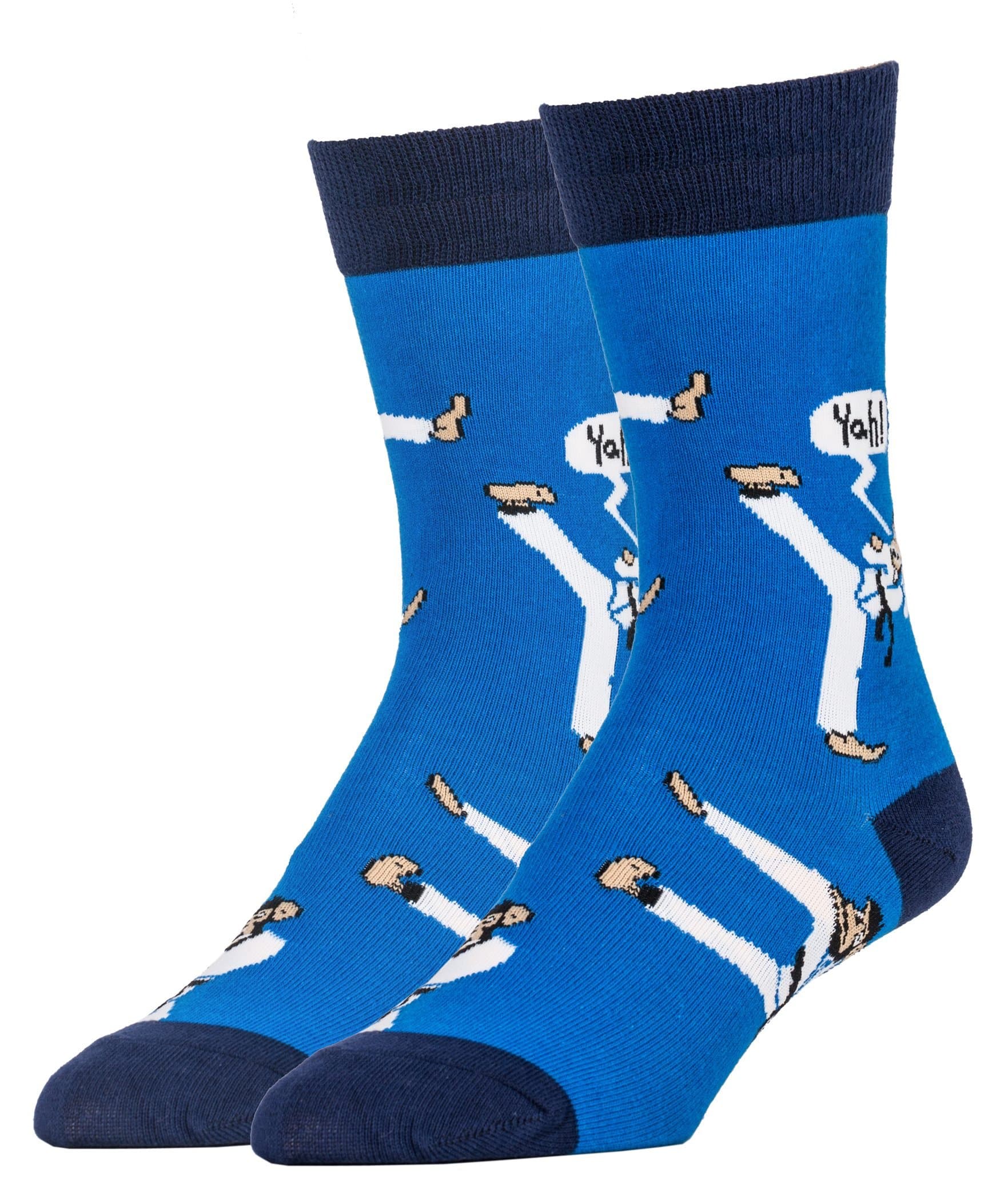 Oooh Yeah Men's Comfortable Combed Cotton Crew Socks