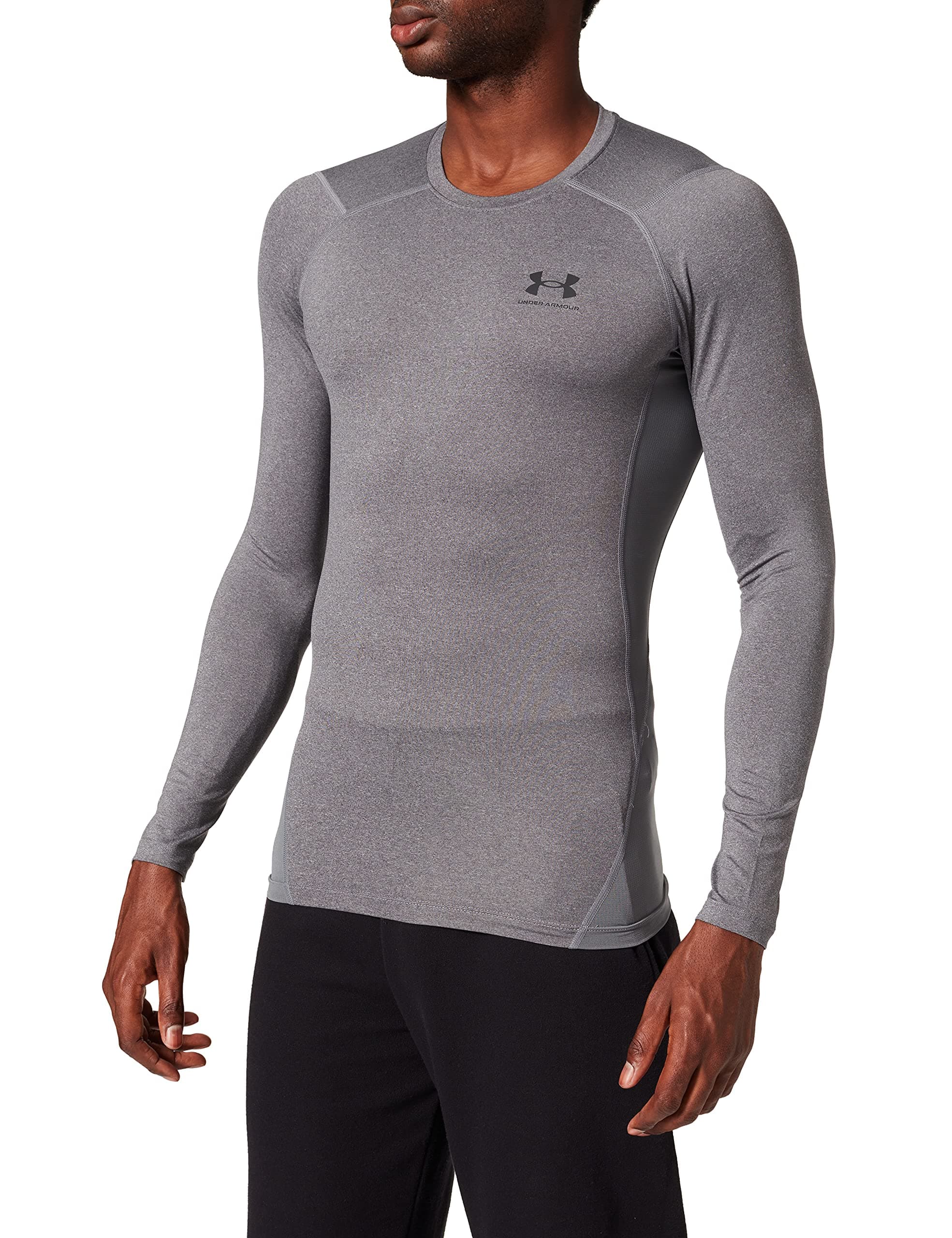 Men's Ua Hg Armour Comp Ls Long-Sleeve Sports Top, Breathable Long-Sleeved Top for Men (Pack of 1)
