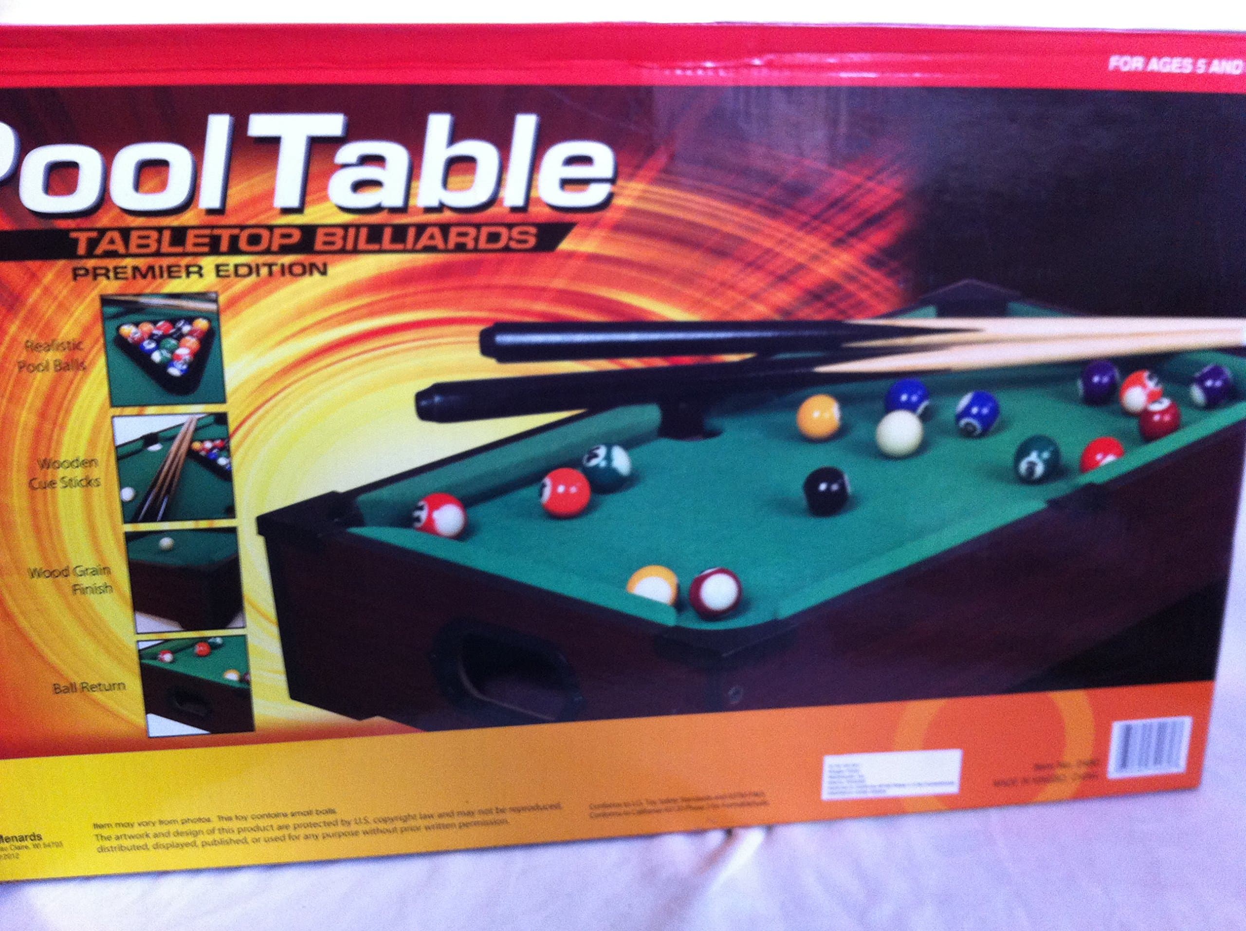 POOL TABLE TABLETOP BILLIARDS PREMIER EDITION