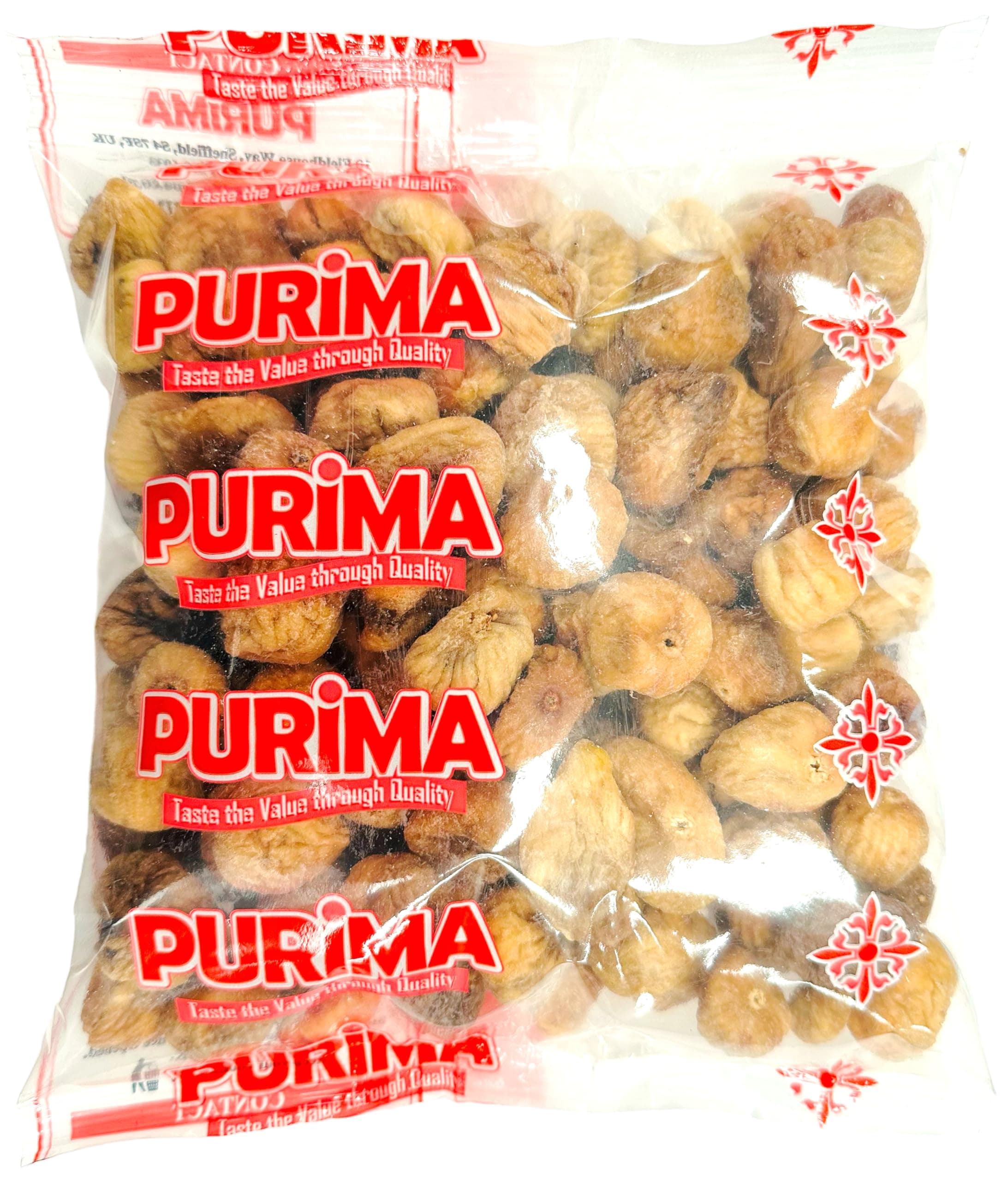 – Dried Figs 1kg – Ready to Eat - Premium Sun Dried Turkish Fig Lerida – Natural Soft Fresh Whole Small Baby Fruits Dry No Added Sugar Unsweetened Unsulfured Round – Bulk Non GMO & Vegan - PURIMA