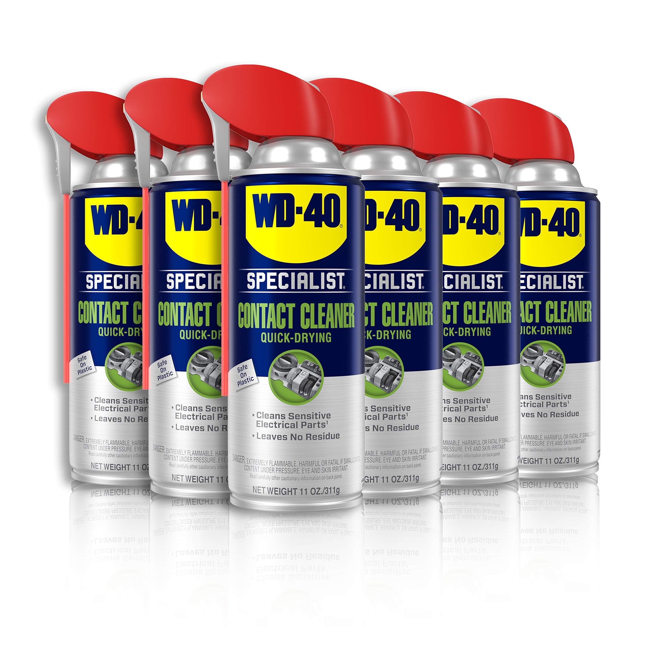 WD-40 Specialist Contact Cleaner Spray, 11 oz. [Pack of 6]
