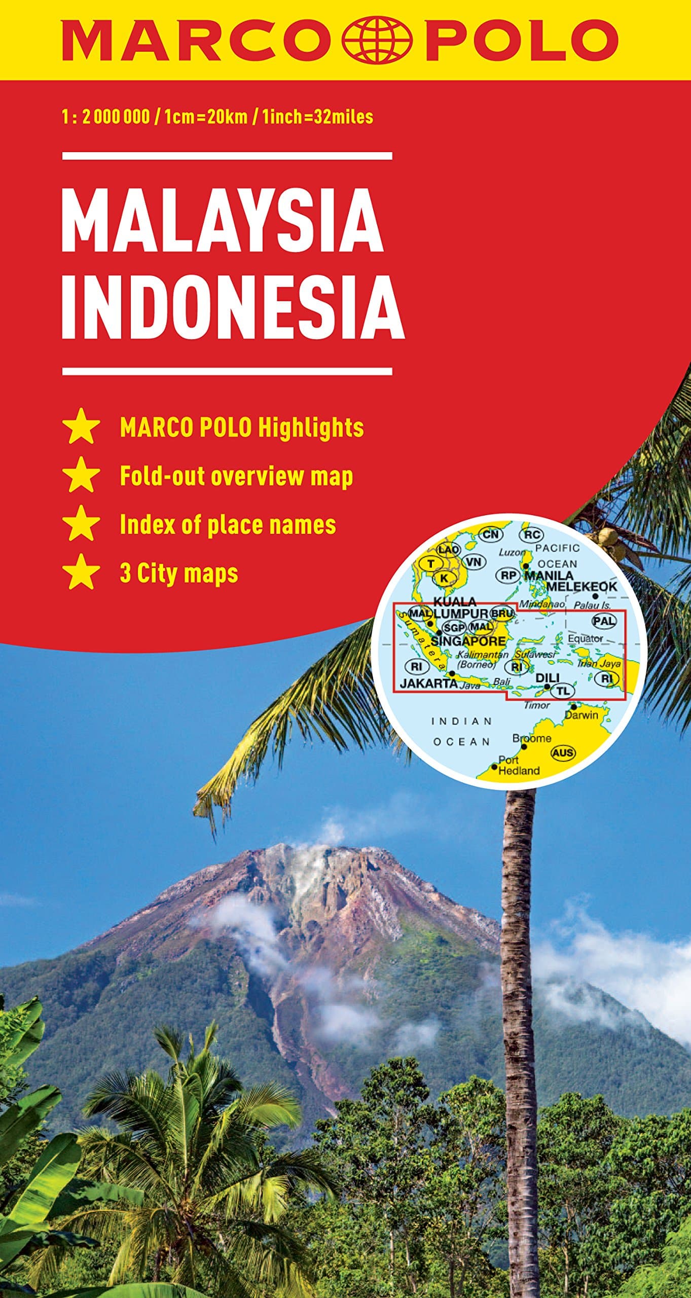 Malaysia, Indonesia Marco Polo Map (Marco Polo Maps)