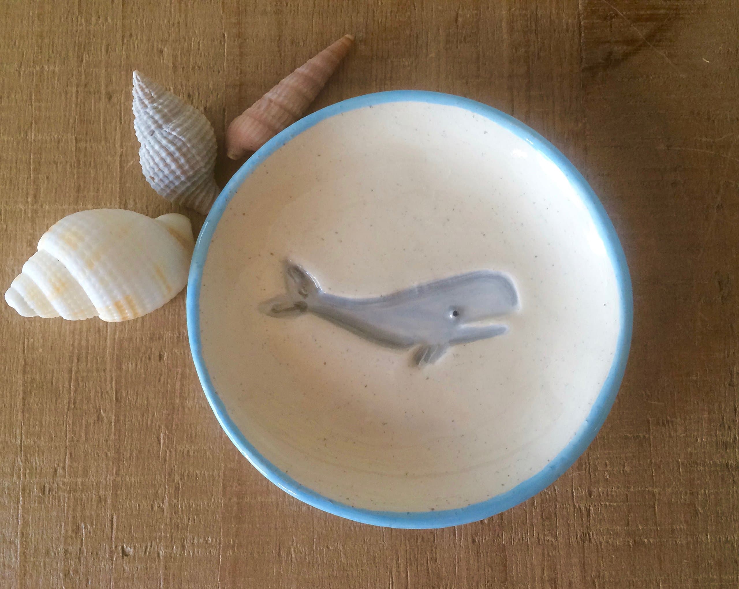 Whale Dipping Dish, Whale Tapas Plate, Whale Dish, Round Whale Dish, Nautical Beach Decor, Nautical Ring Dish, Tea Bag Holder, Small Whale