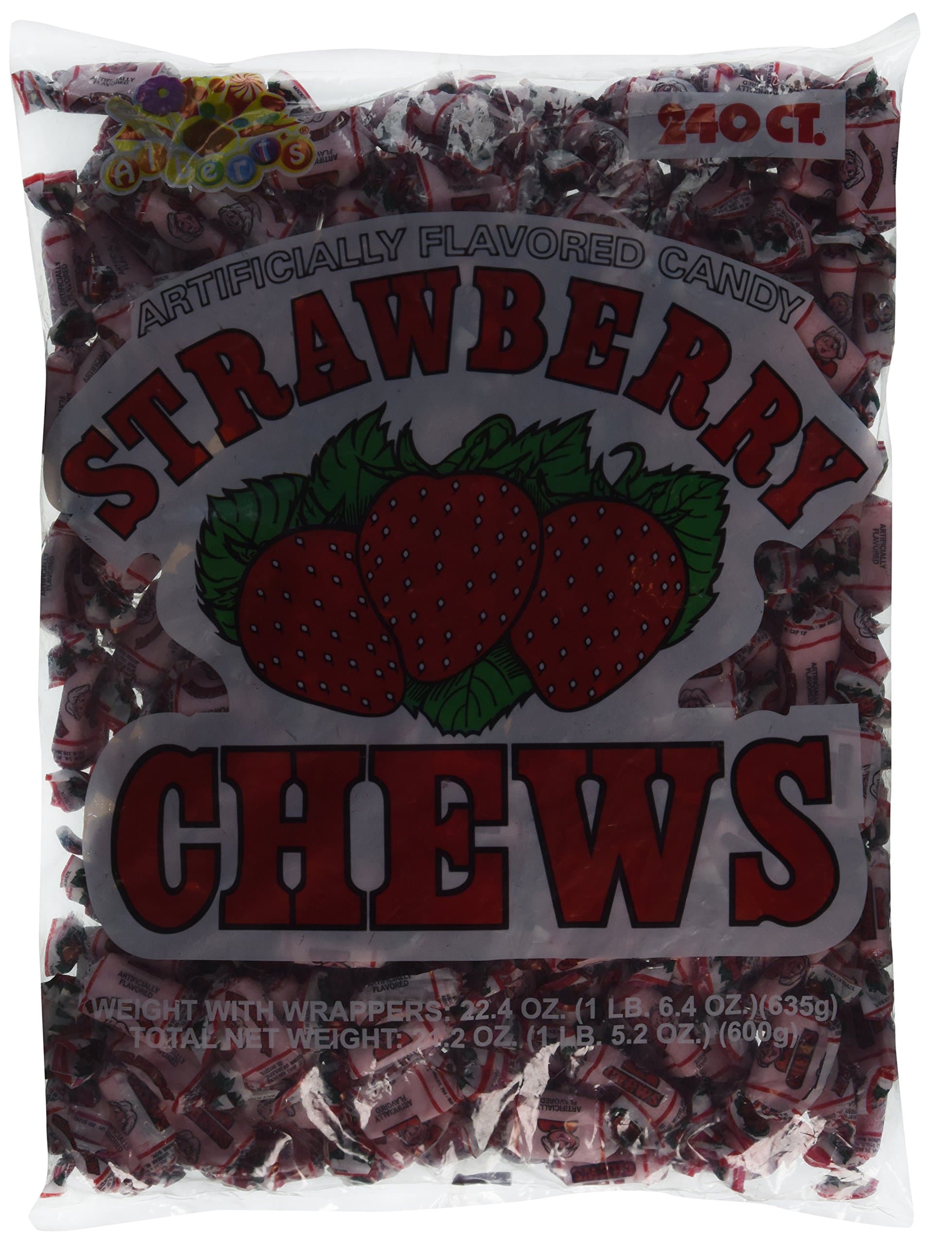 Fruit Chews - Strawberry Flavor (240 Candies)