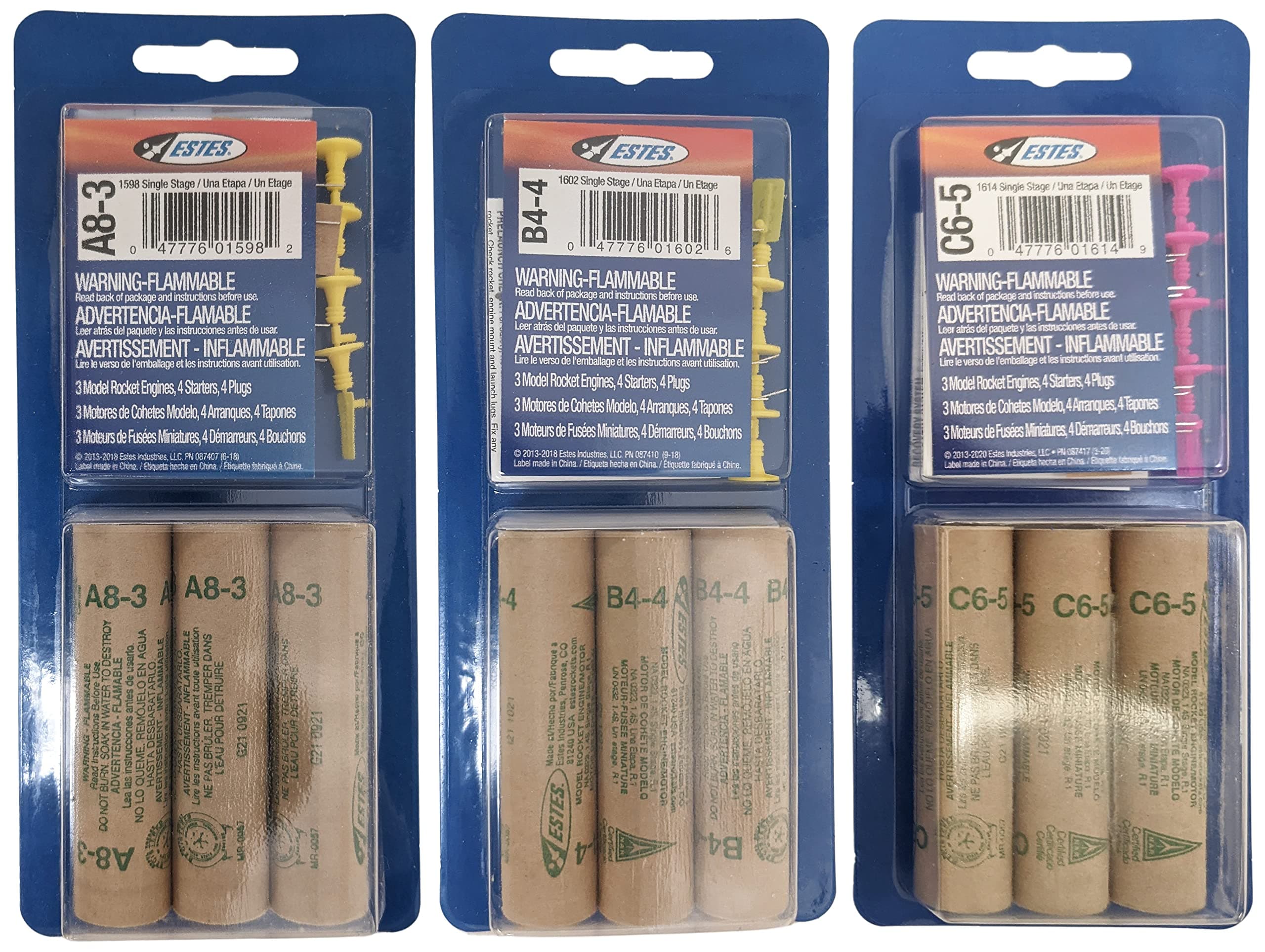 A8-3, B4-4, C6-5 Mini Bulk Pack - Includes a Total of 9 Engines