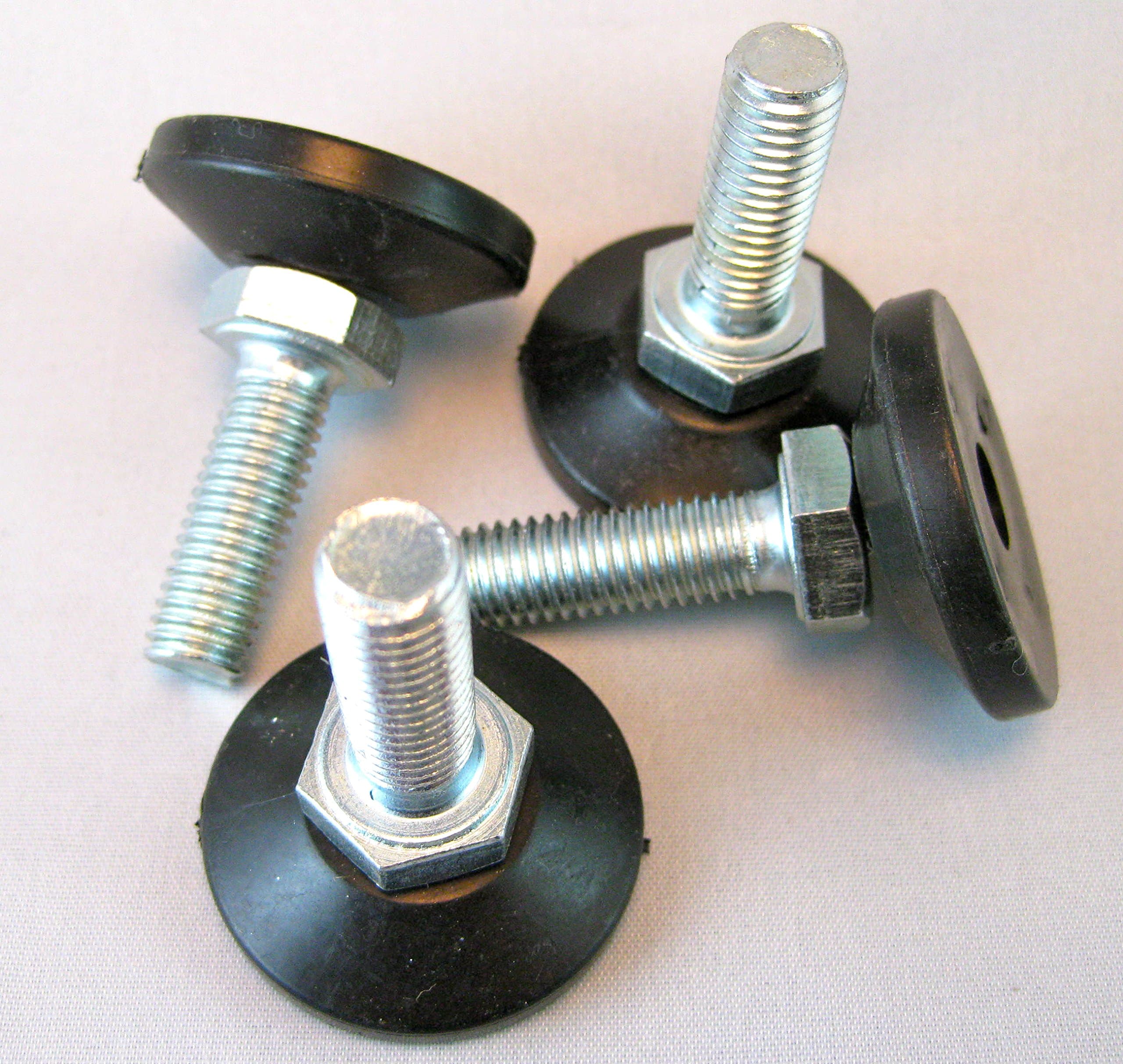 R S Trade Supplies Pack of 4 Adjustable Levelling feet/foot M8x30mm thread length kitchen desk table sink prep bench