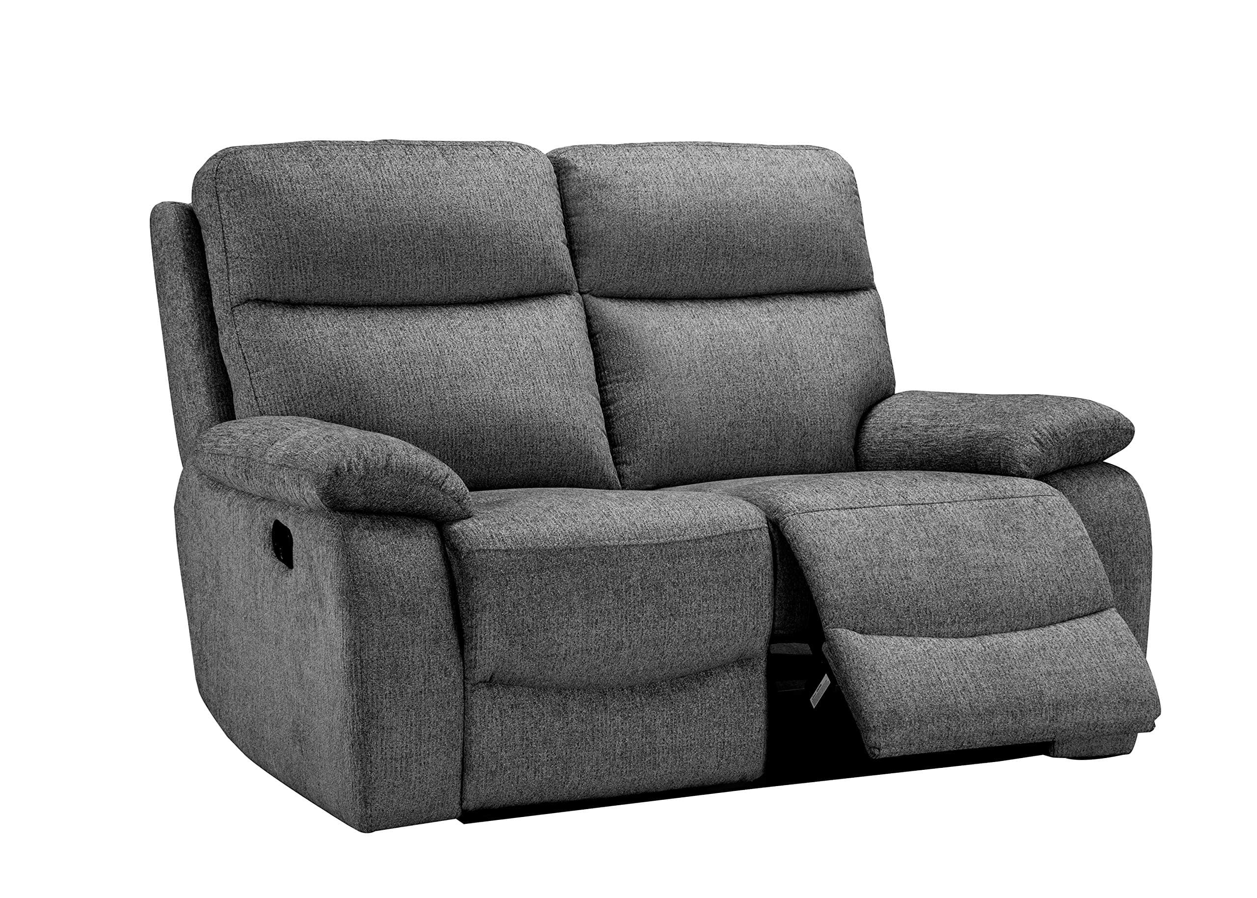 SOFA CLUB The Richmond - Fabric Recliner - Charcoal (2 Seater)