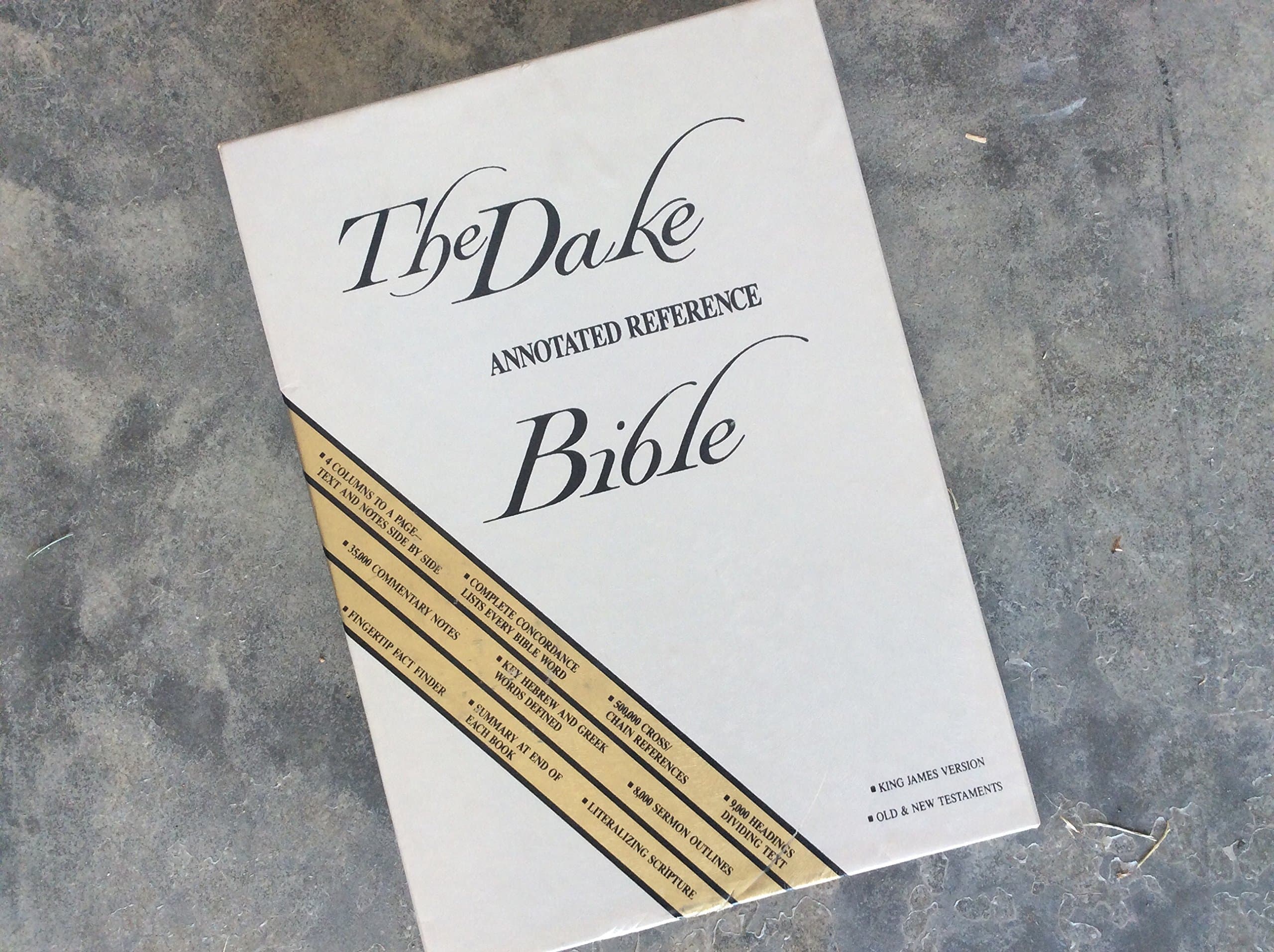 The Dake Annotated Reference Bible KJV Old & New Testaments Genuine Leather Burgundy Paperback – January 1, 1982