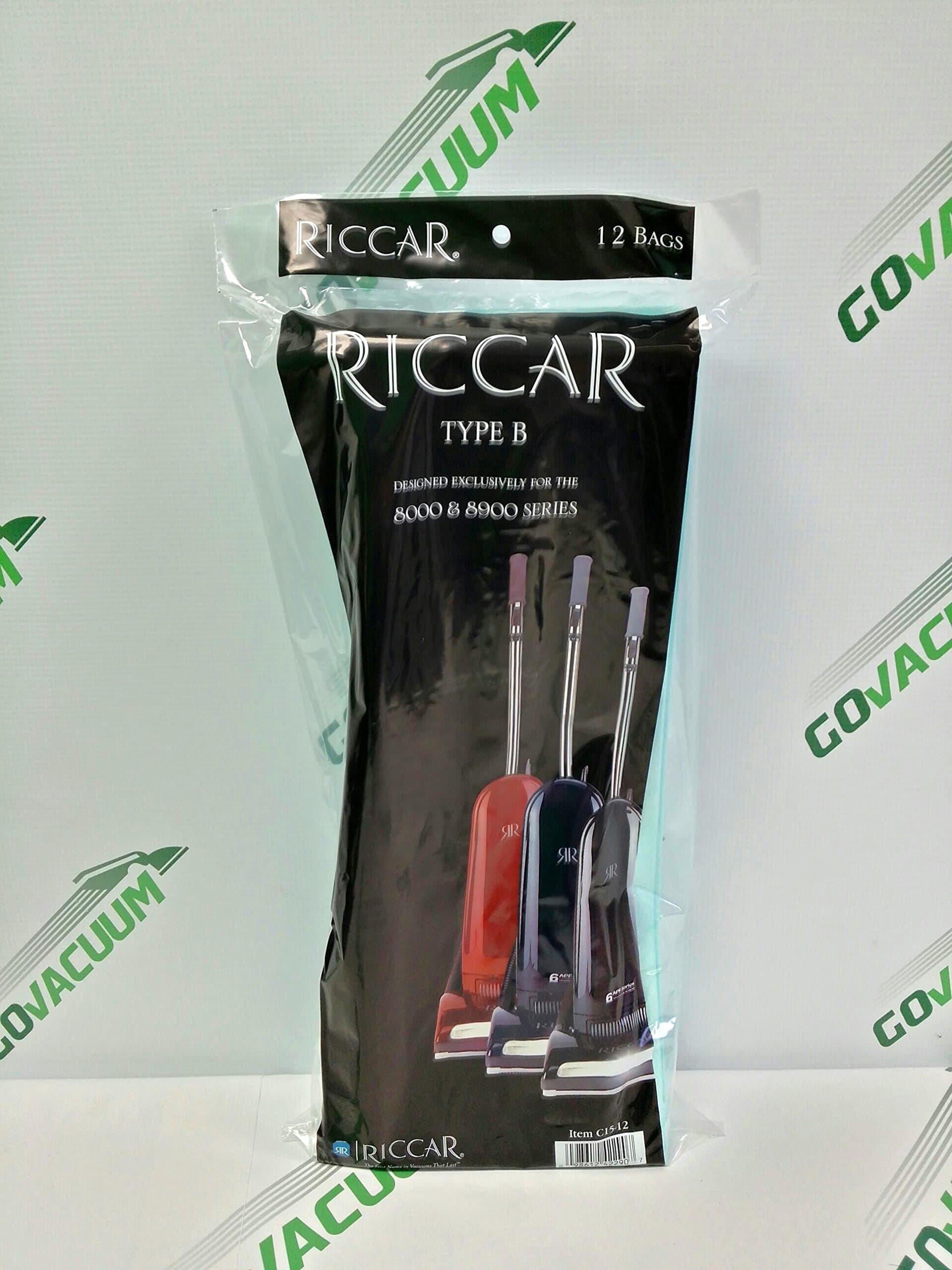Genuine Riccar C15 Ecopure Vacuum Cleaner Bags - 12pk