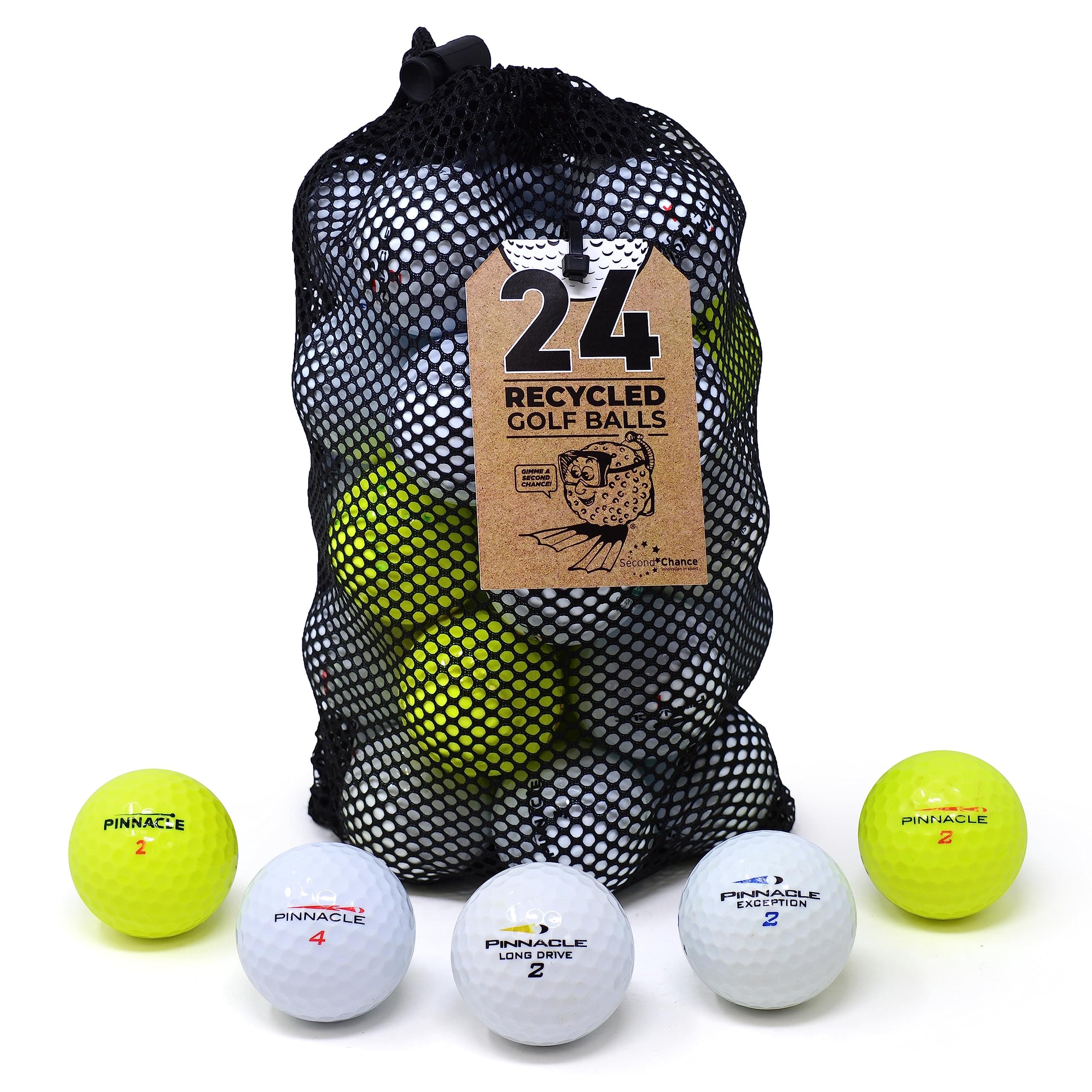 Second Chance Pinnacle 24 Quality Lake Golf Balls Grade A