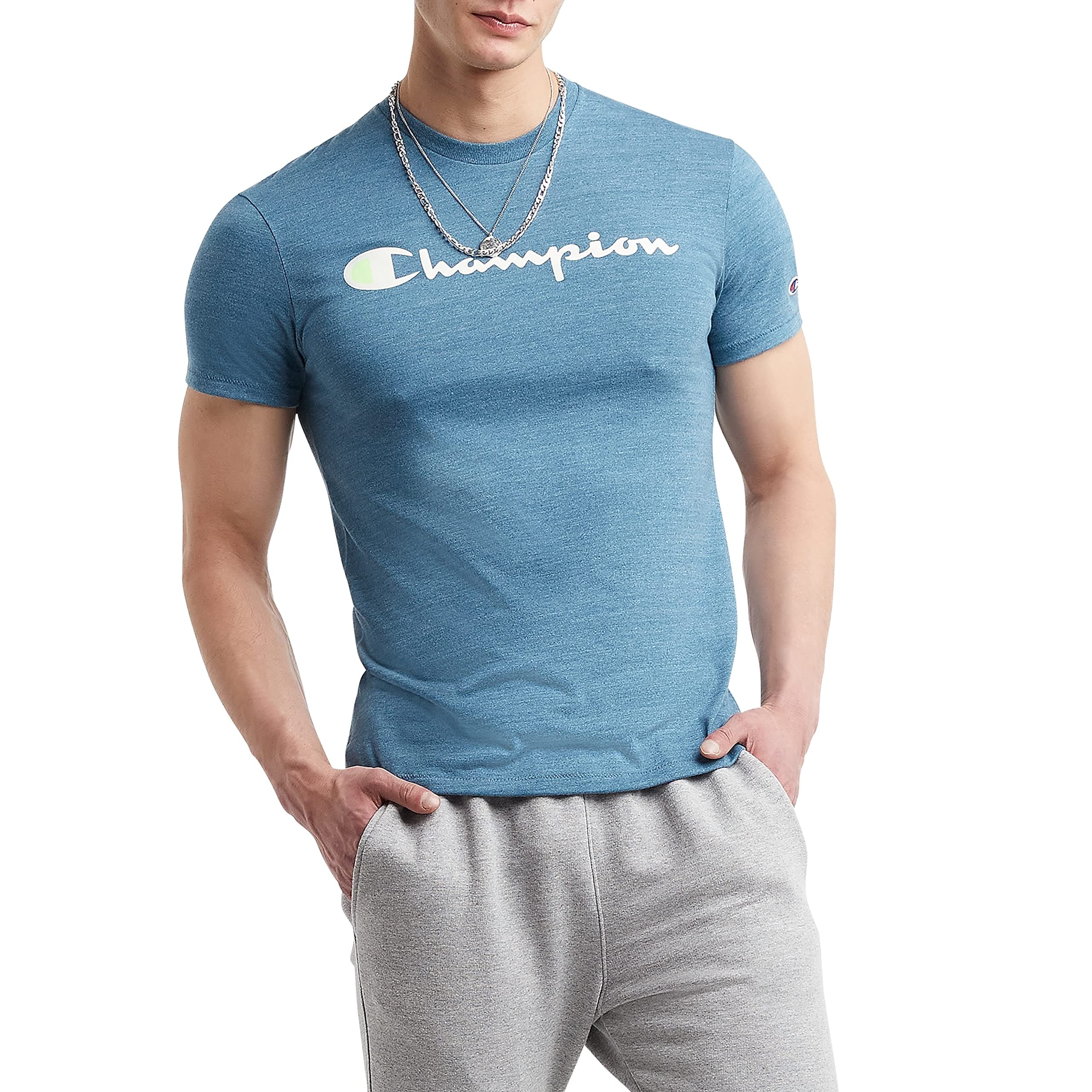 ChampionMen's T-shirt, Powerblend, Soft, Graphic T-shirt, Most Comfortable T-shirt for Men