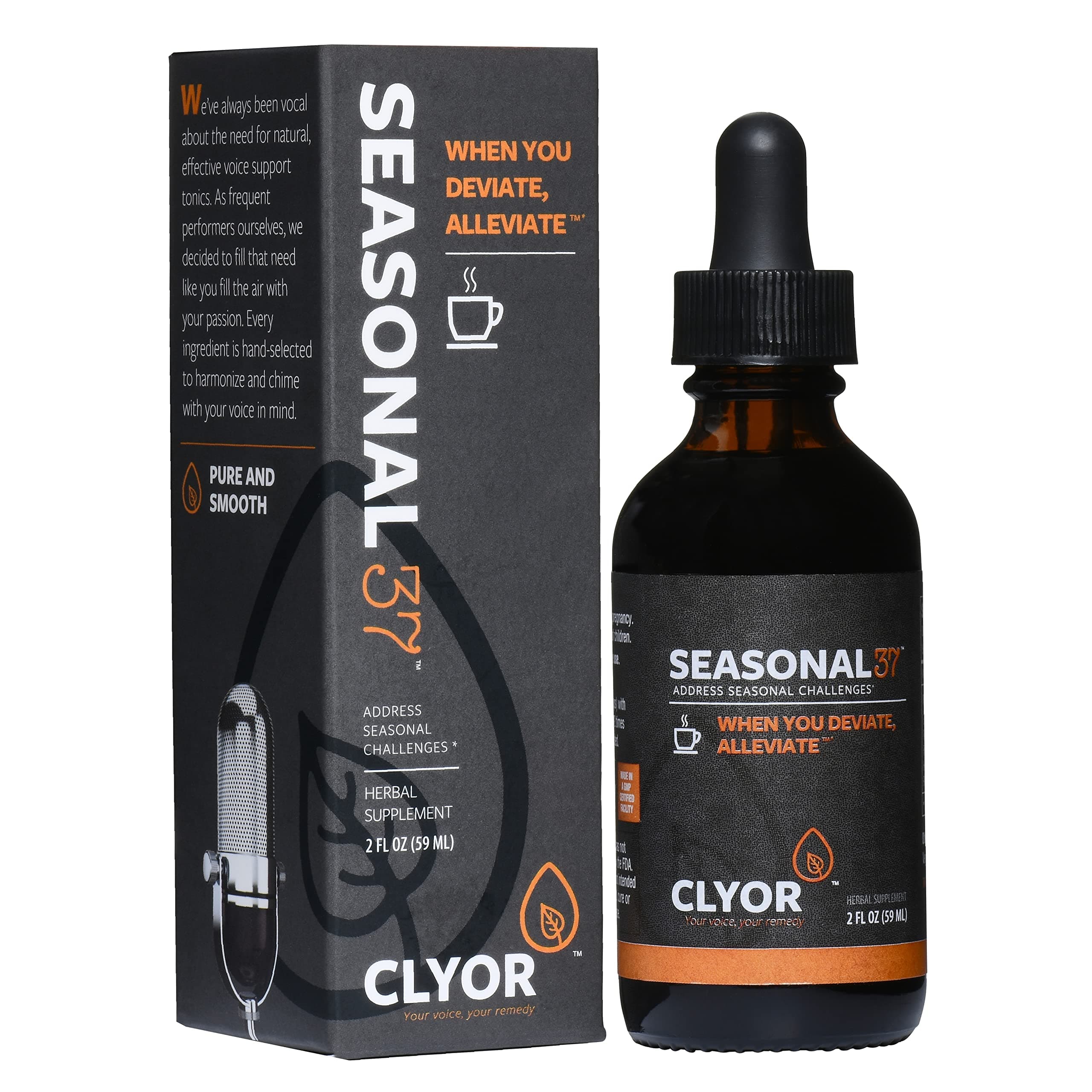 Seasonal37 - Herbal Cold Relief Remedy | All Natural Immune Booster | Cut your cold time in half.