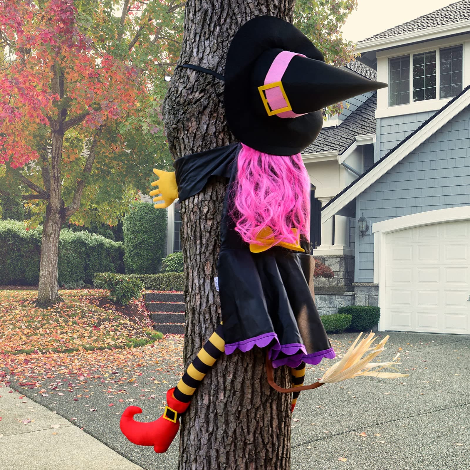 130cm H crashing witch decorations