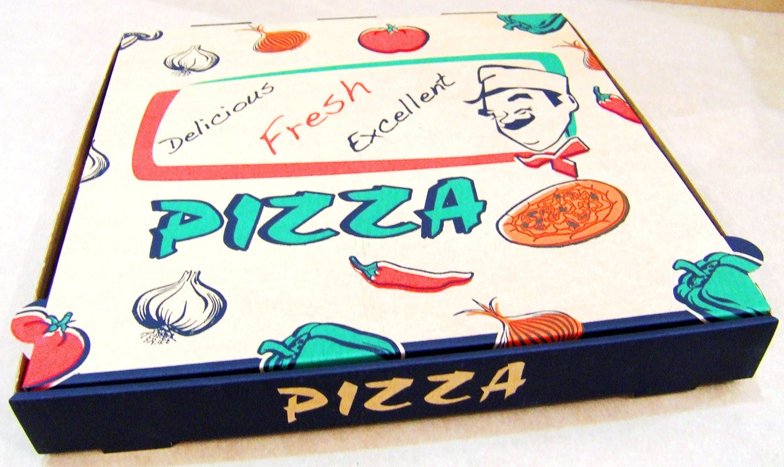 7" Brown Pizza takeaway box (100)