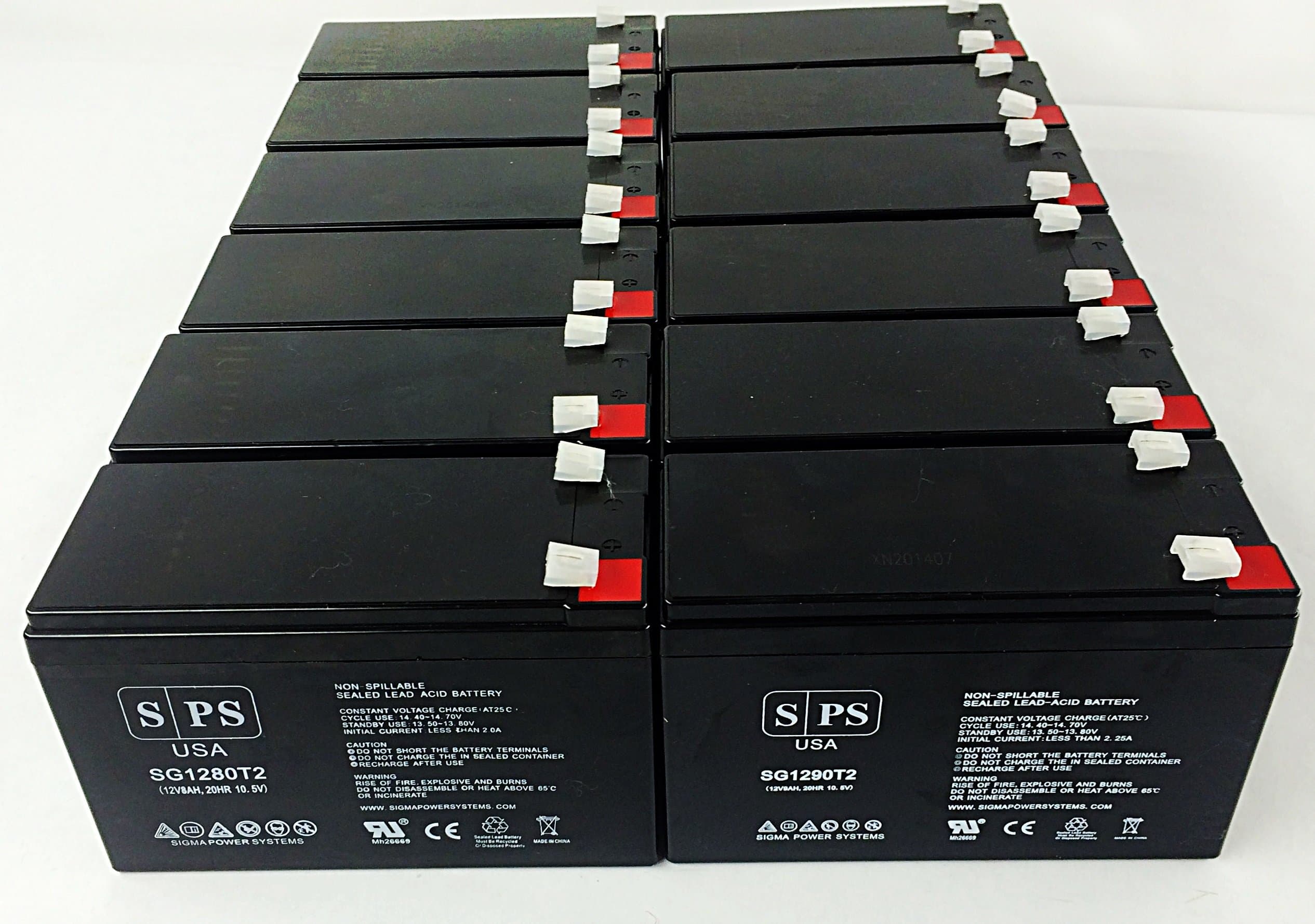 Replacement Battery for APC Smart-UPS 2200 SUA2200I 12V 8Ah UPS Battery (12 Pack)
