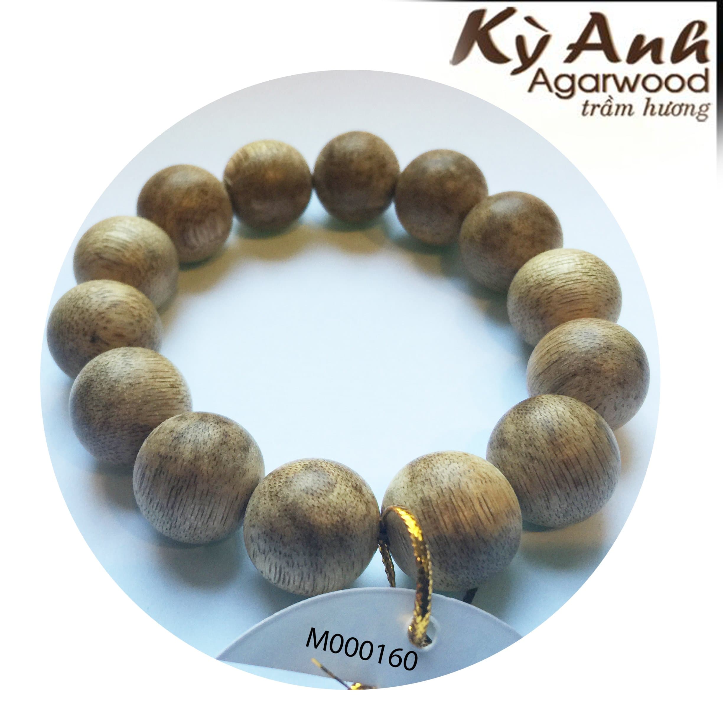 Vietnam agarwood 14mm beaded bracelet – natural agarwood mala beads bracelet – agarwood meditation mala beads – aloeswood beads bracelet – tibetan mala prayer beads - agarwood prayer beads