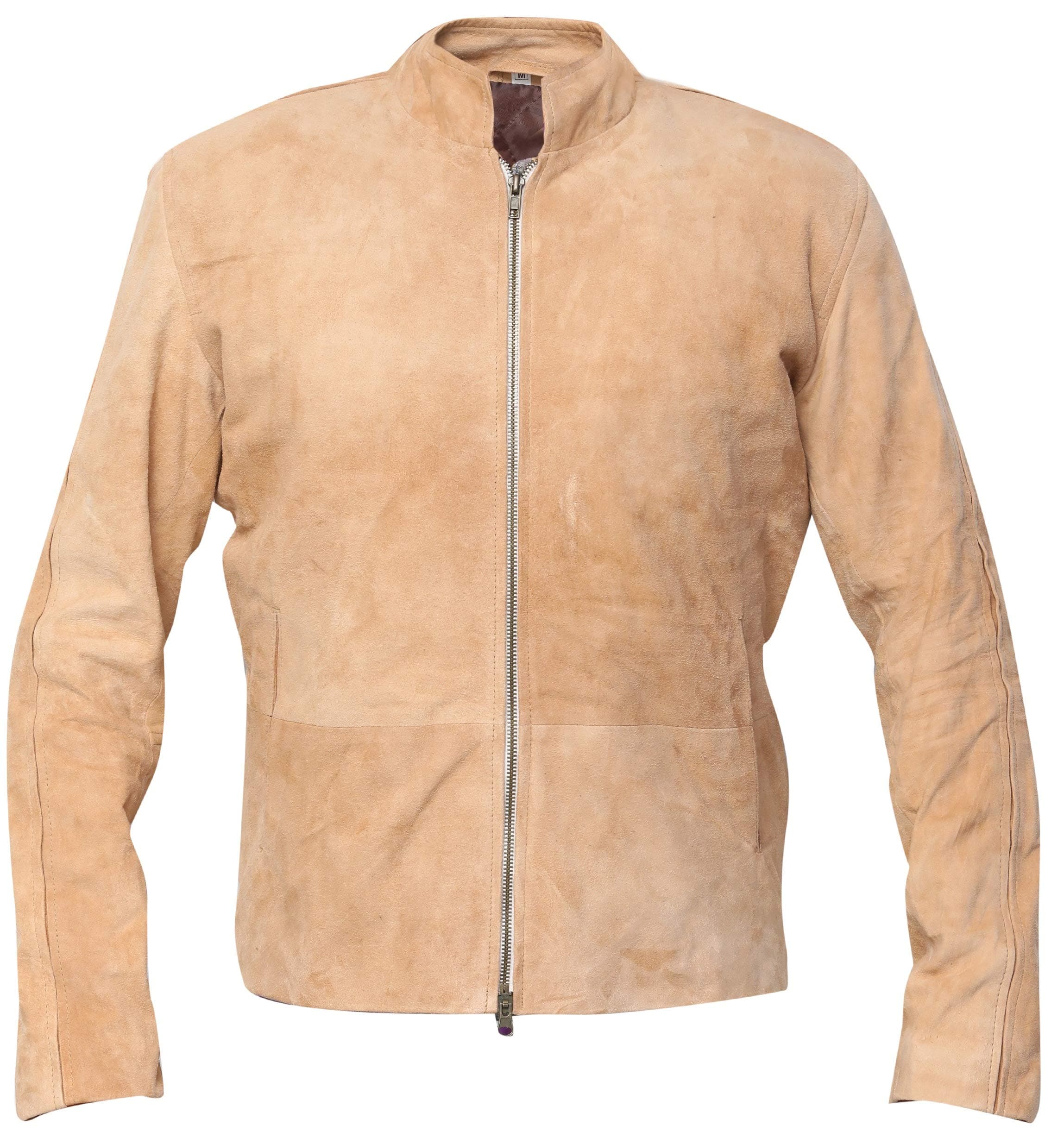 James Bond Spectre Morocco Craig Blouson Beige Suede Leather Jacket