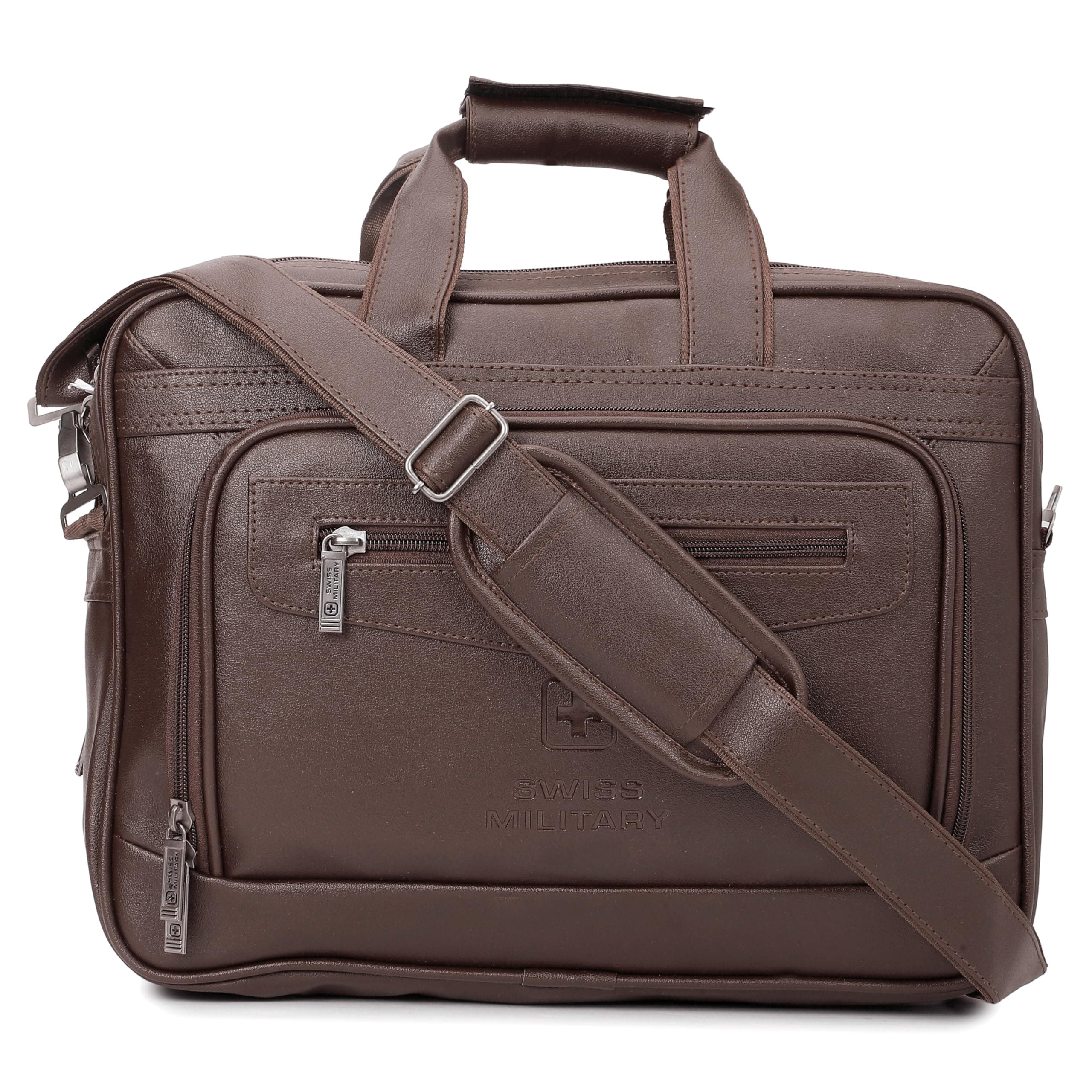 Swiss Military Premium Latherette Laptop Sling Bag