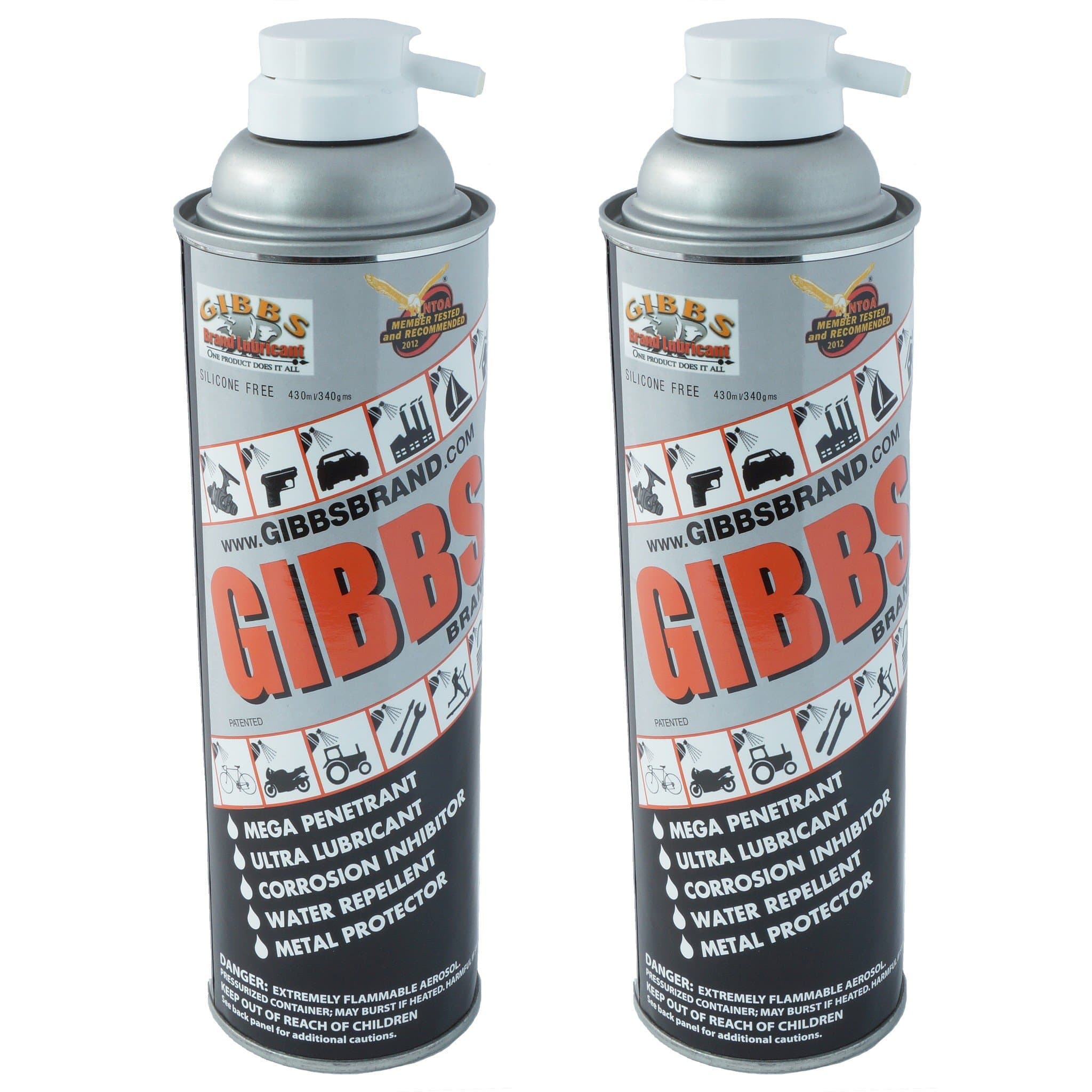 Gibbs Brand Lubricant (2-12oz cans)