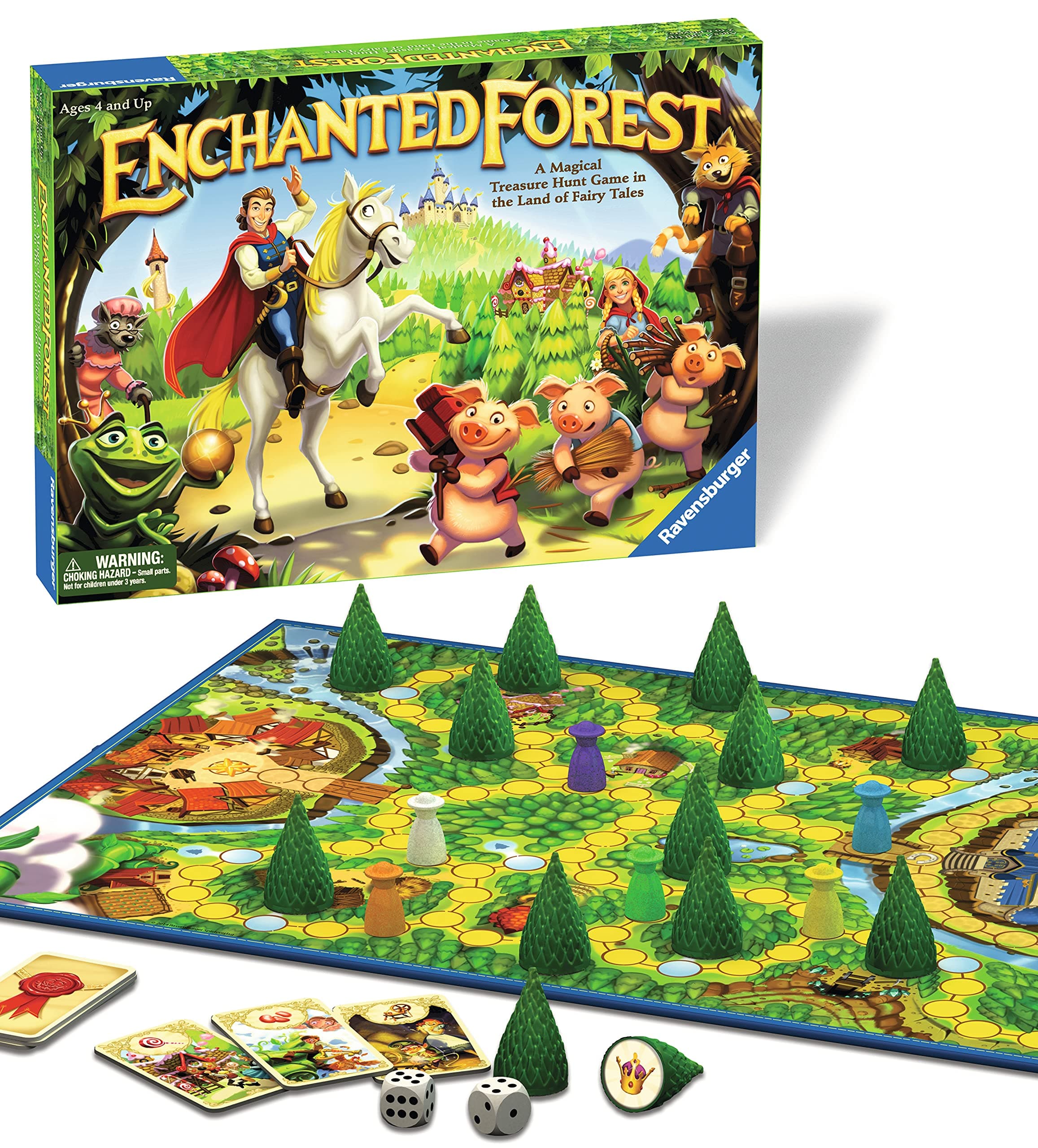 Ravensburger Enchanted Forest Board Game – Classic Family Treasure Hunt Game for Children Age 4+, 2-4 Players, Kids Game Night, Gift for Boys & Girls
