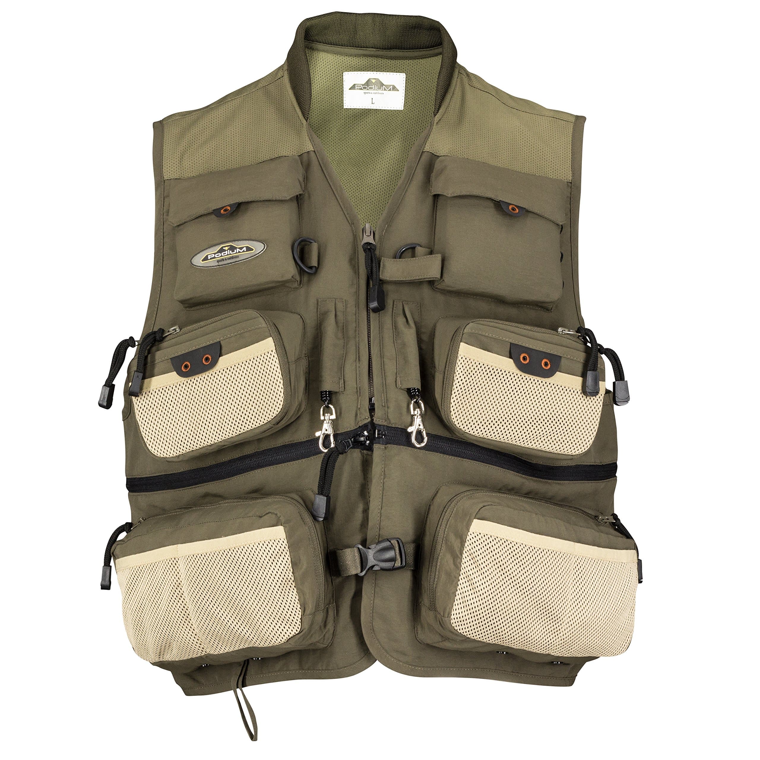 Green River 22-Pocket Taslan Fishing Vest by Northstar Sports Podium