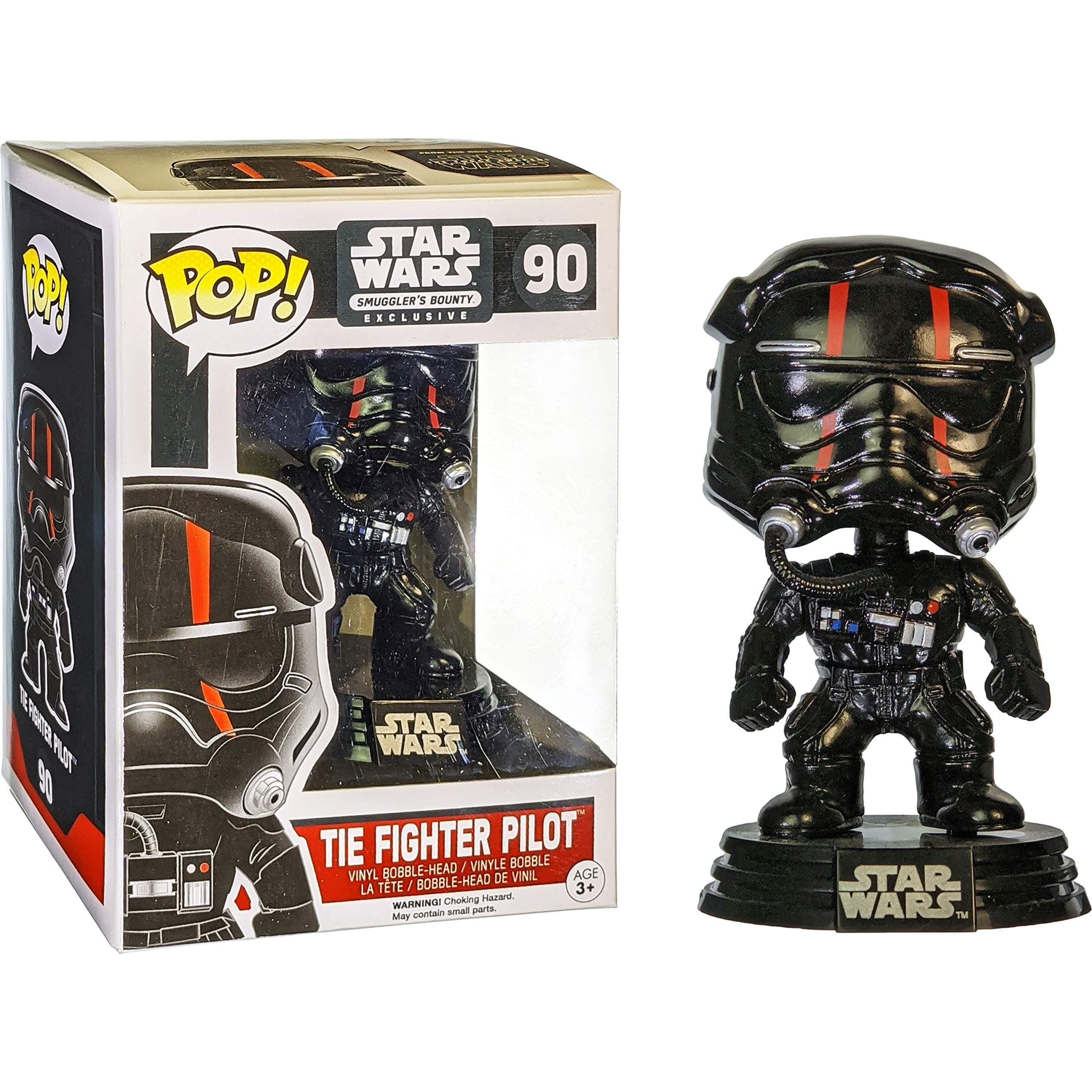Tie Fighter Pilot (Smuggler's Bounty Exc): Funk o Pop! Vinyl Figure Bundle with 1 Compatible Graphic Protector (090 - 00023 - B)
