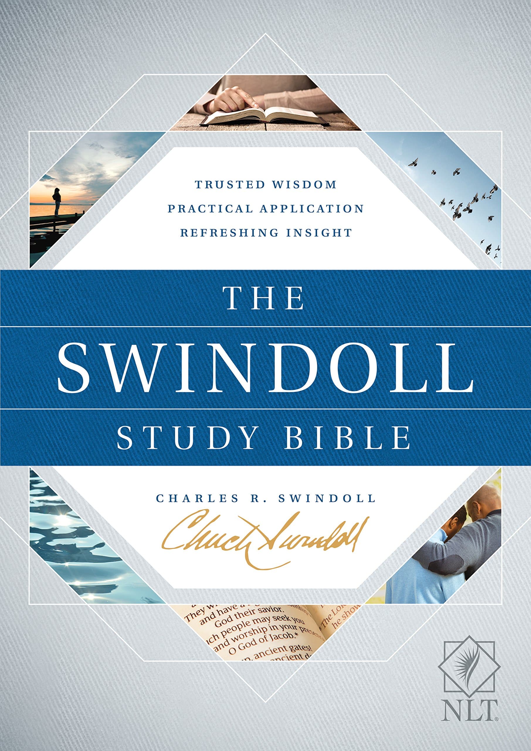The NLT Swindoll Study Bible: New Living Translation, Trusted Wisdom, Practical Application, Refreshing Insight Hardcover – Illustrated, 17 Oct. 2017