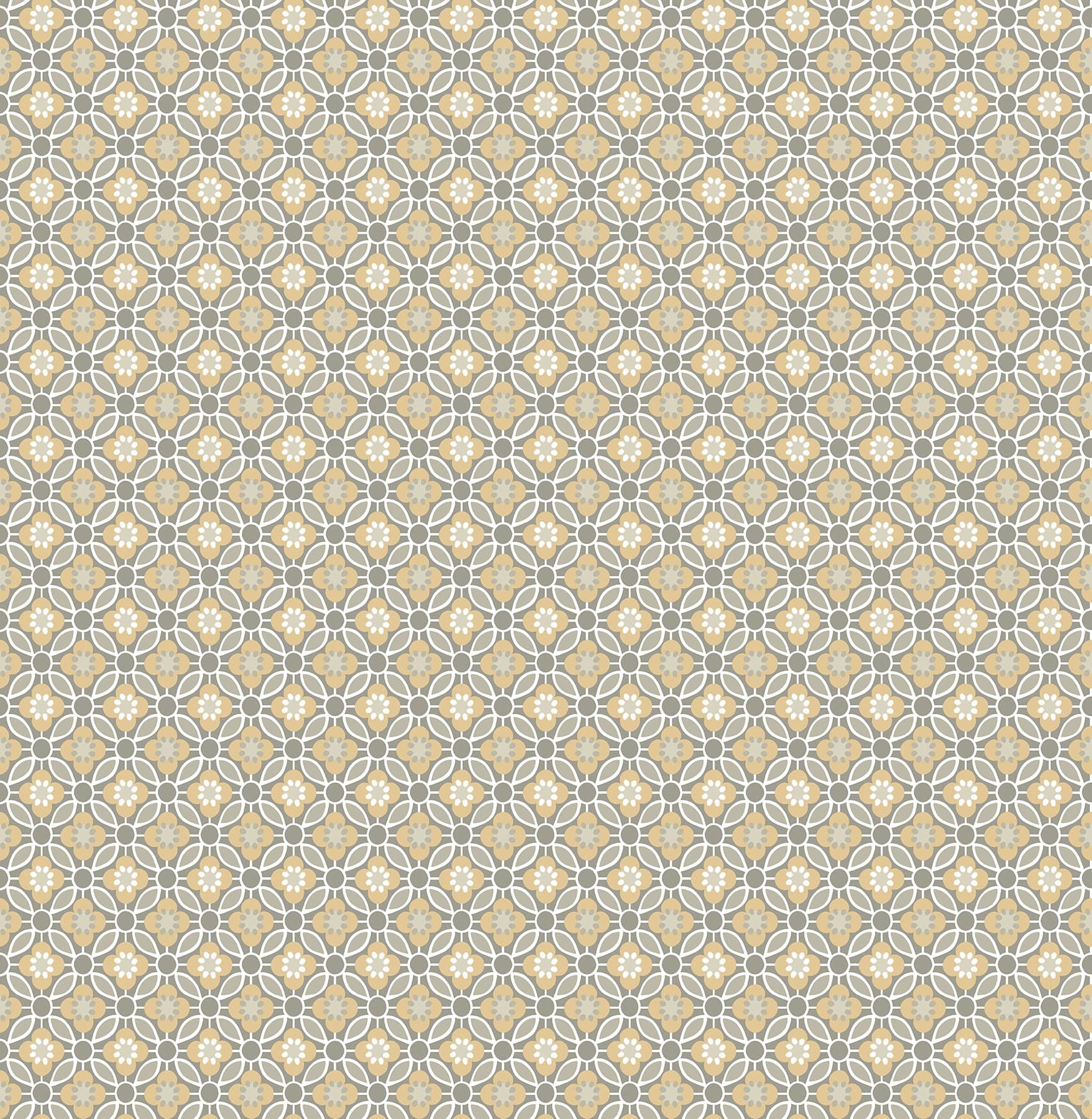Brewster 2704-22247 Audra Mustard Floral Wallpaper