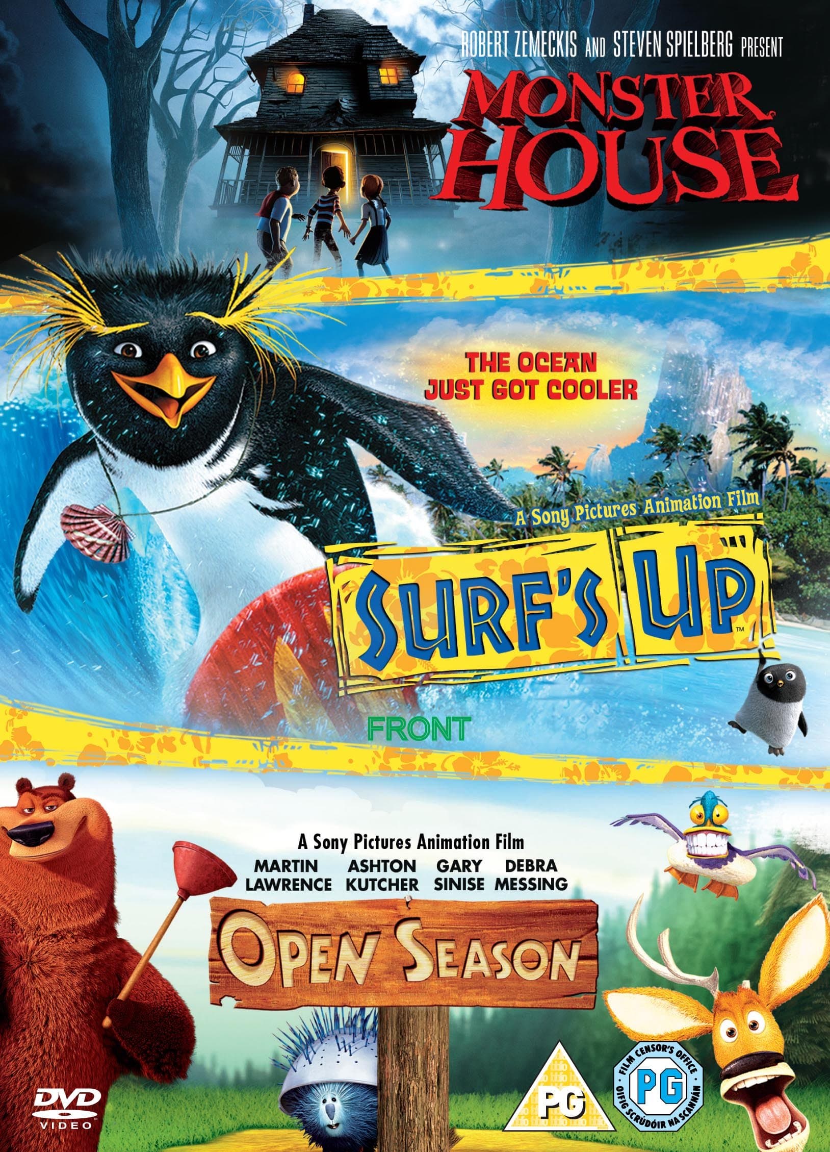 Surf's Up/Open Season/Monster House [DVD]