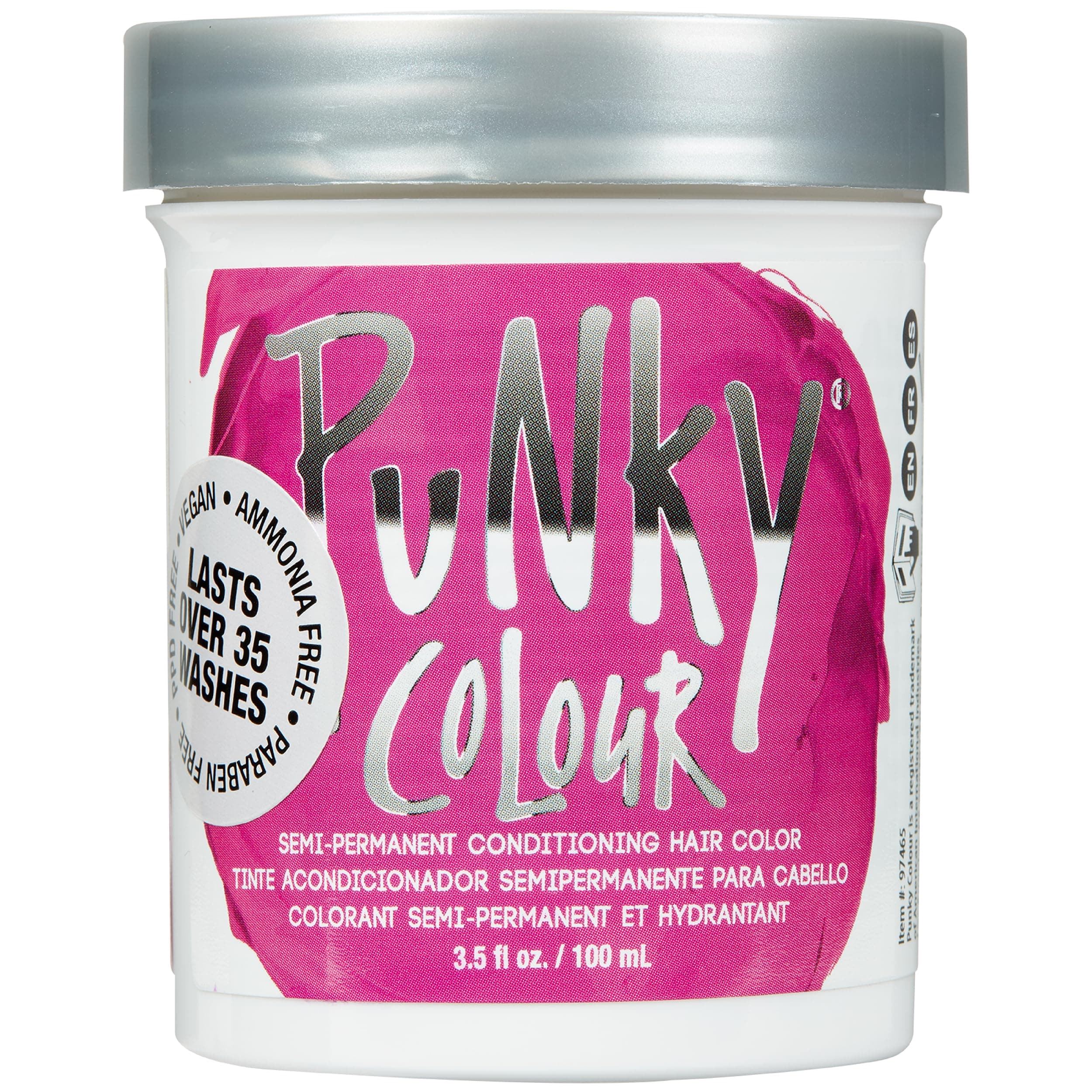 Colour Flamingo Pink Semi Permanent Hair Color – Vibrant Pink Hair Dye, Vegan & Cruelty-Free Conditioning Formula, Lasts Up to 35 Washes, 3.5 fl oz