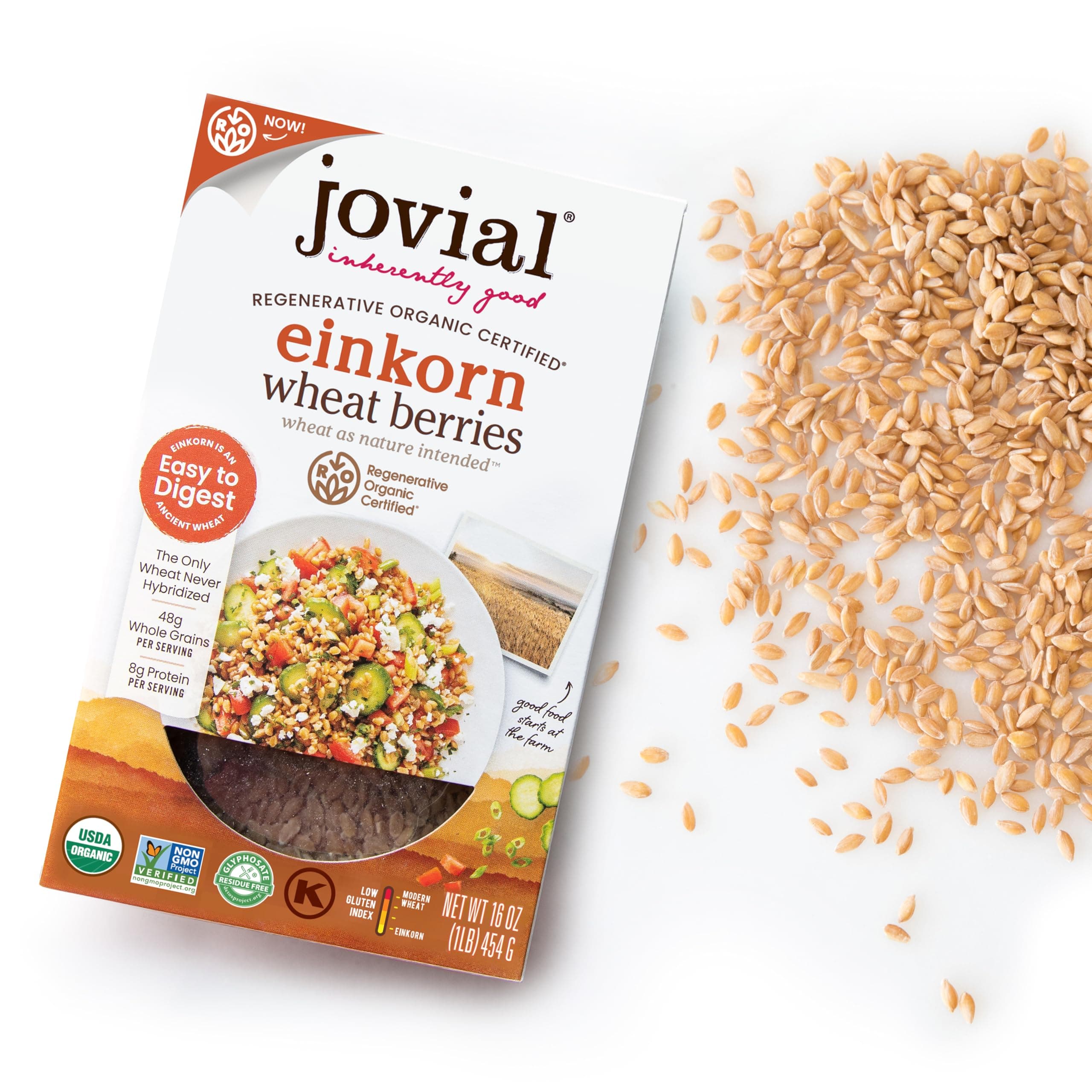 Jovial Organic Einkorn Wheat Berries - 16.0-Ounce