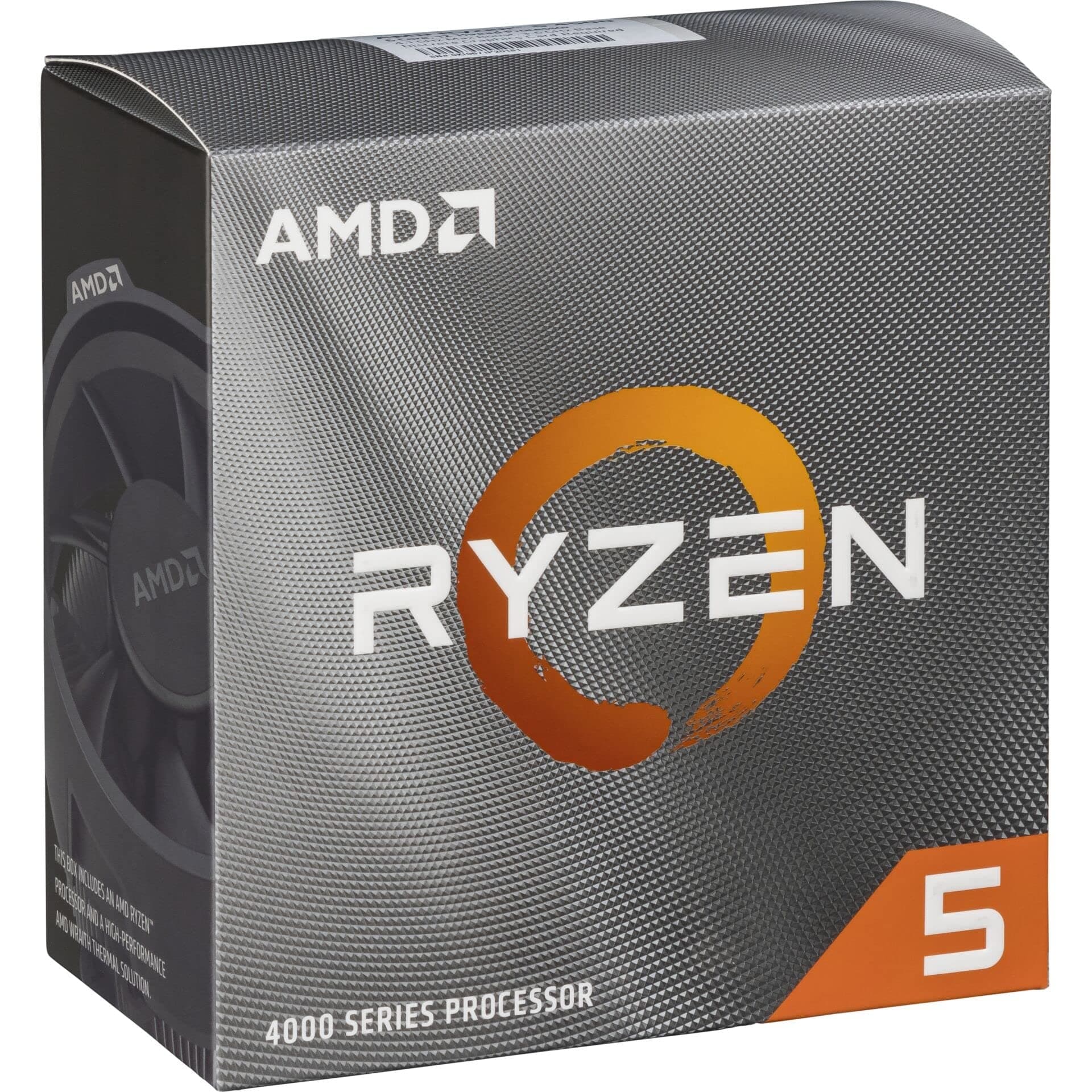 AMD Ryzen 5 4500 Desktop Processor 6 core/12 thread, 11 MB cache, up to 4.1 GHz max boost, black