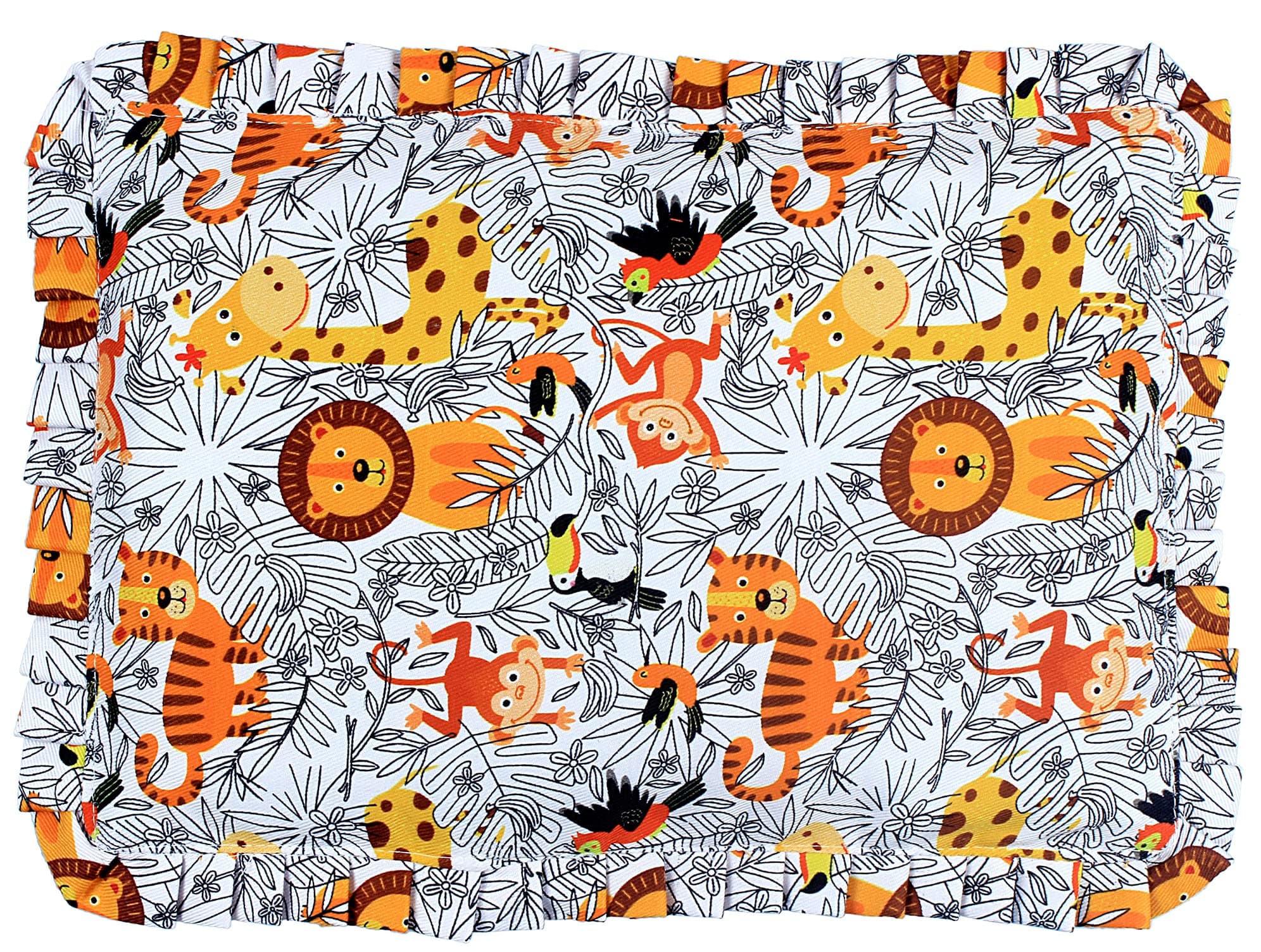 MOM CARE Mustard Seed Rai Pilllow Cover That Fits All Mom Care Baby Pillows Only Pillow Cover Without Inside Pillow (Pack of 1) White