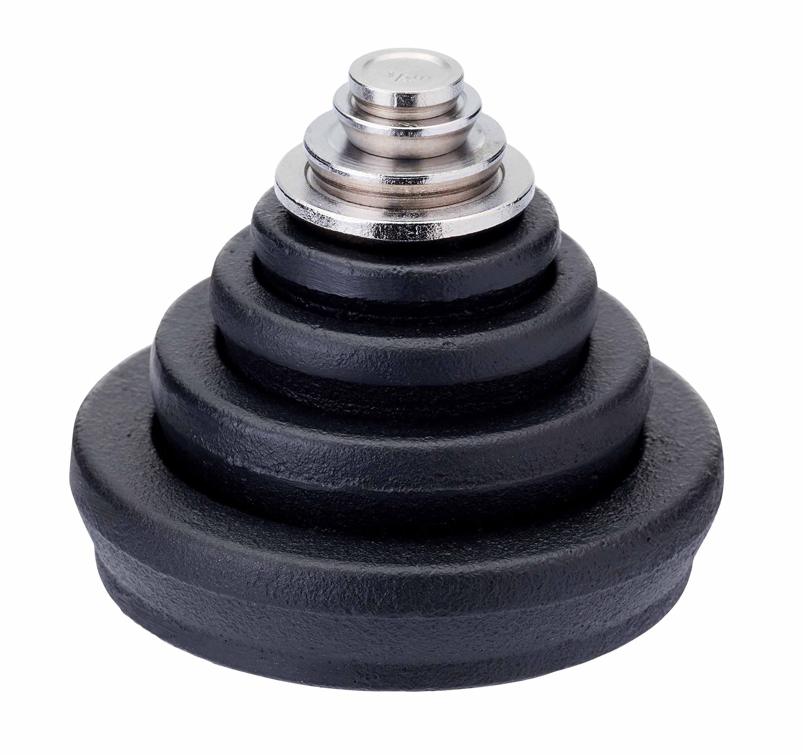 KitchenCraft Natural Elements Cast Iron Kitchen Scale Weights, Imperial, Set of 8