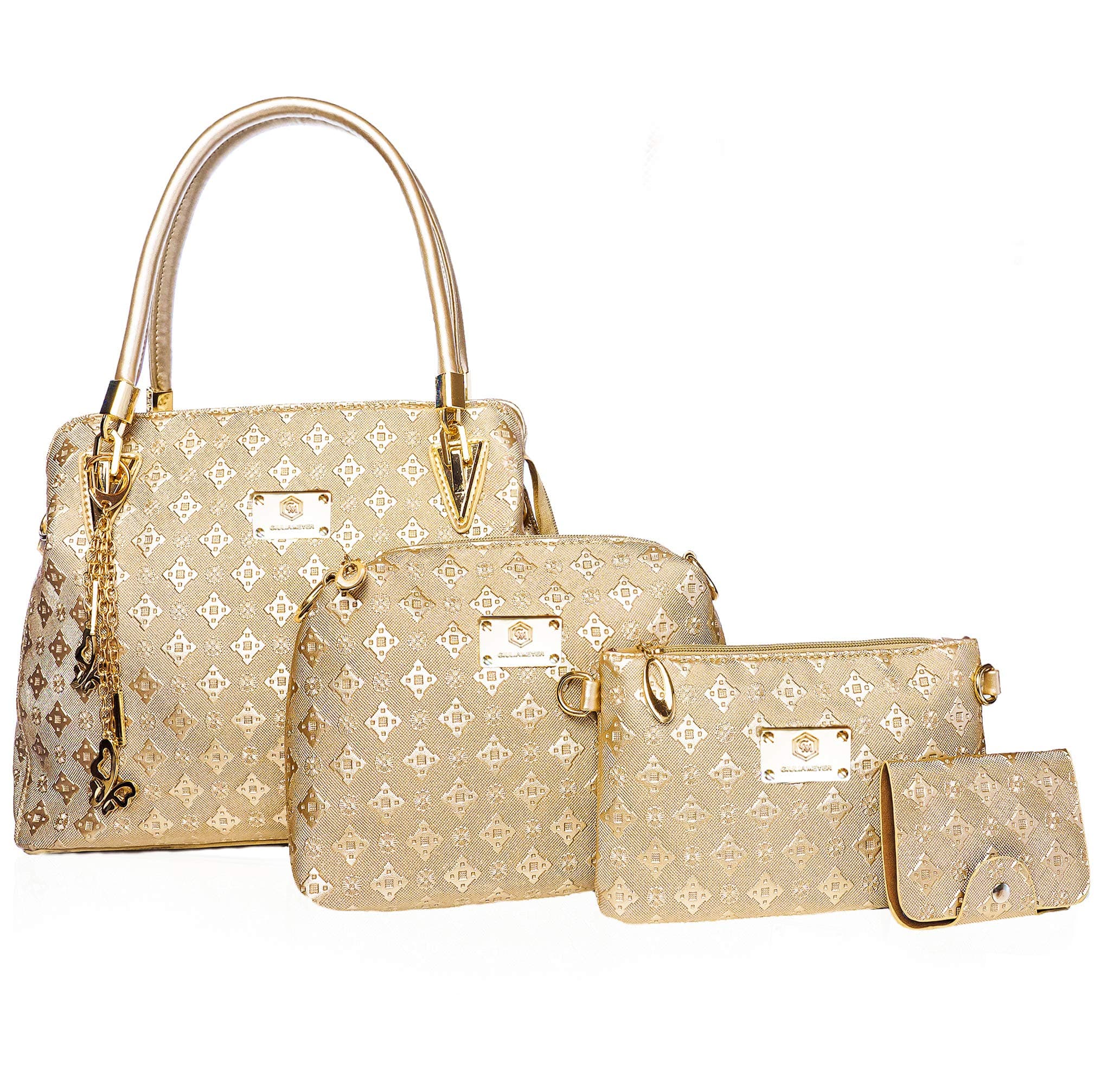 Handbags for Women | Womens Bags Shoulder Bags Ladies Handbags | Purses Clutch Totes Satchel (Gold)