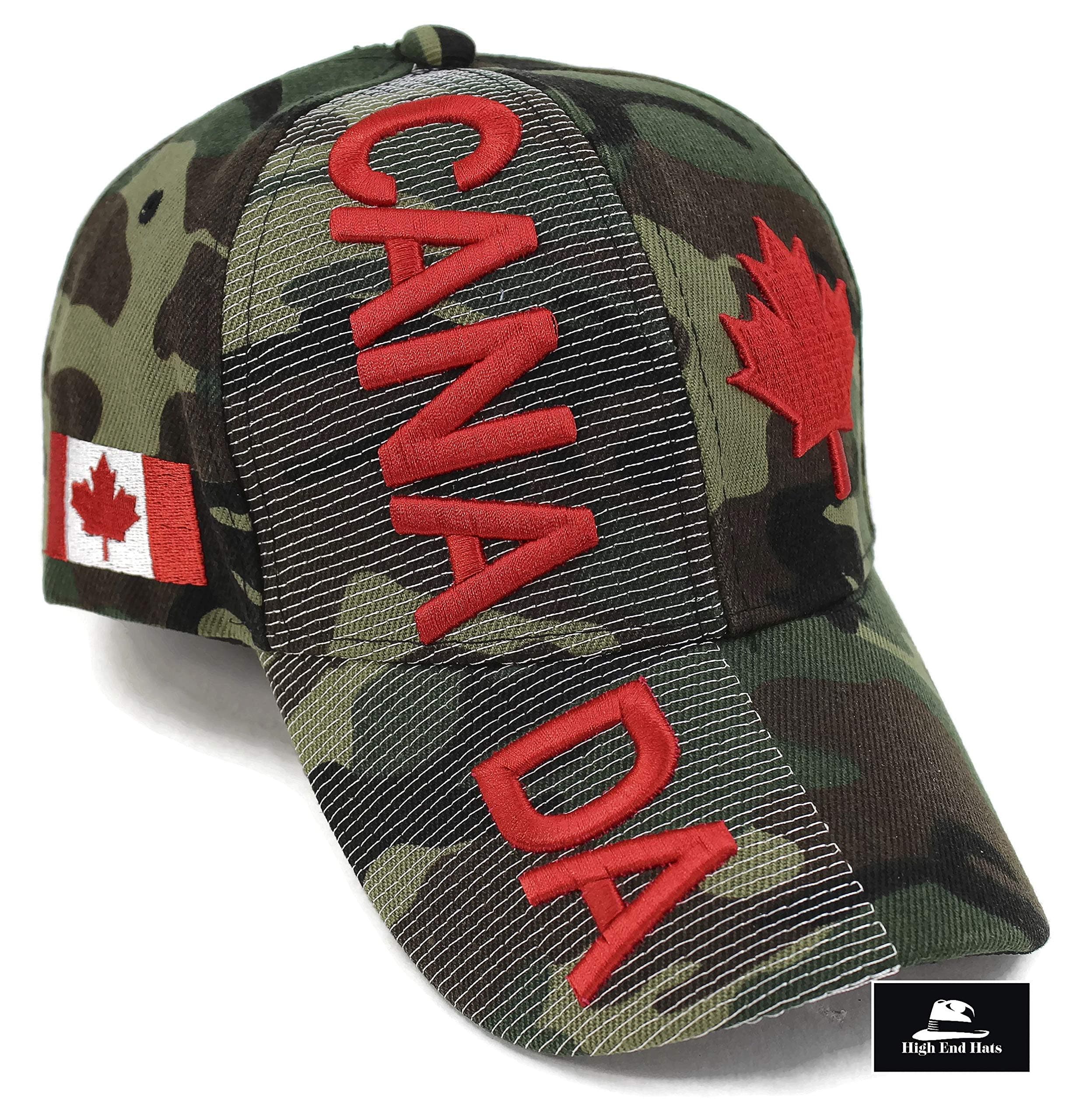 High End HatsHigh End Hats Nations of North America Hat Collection 3D Embroidered Adjustable Baseball Cap