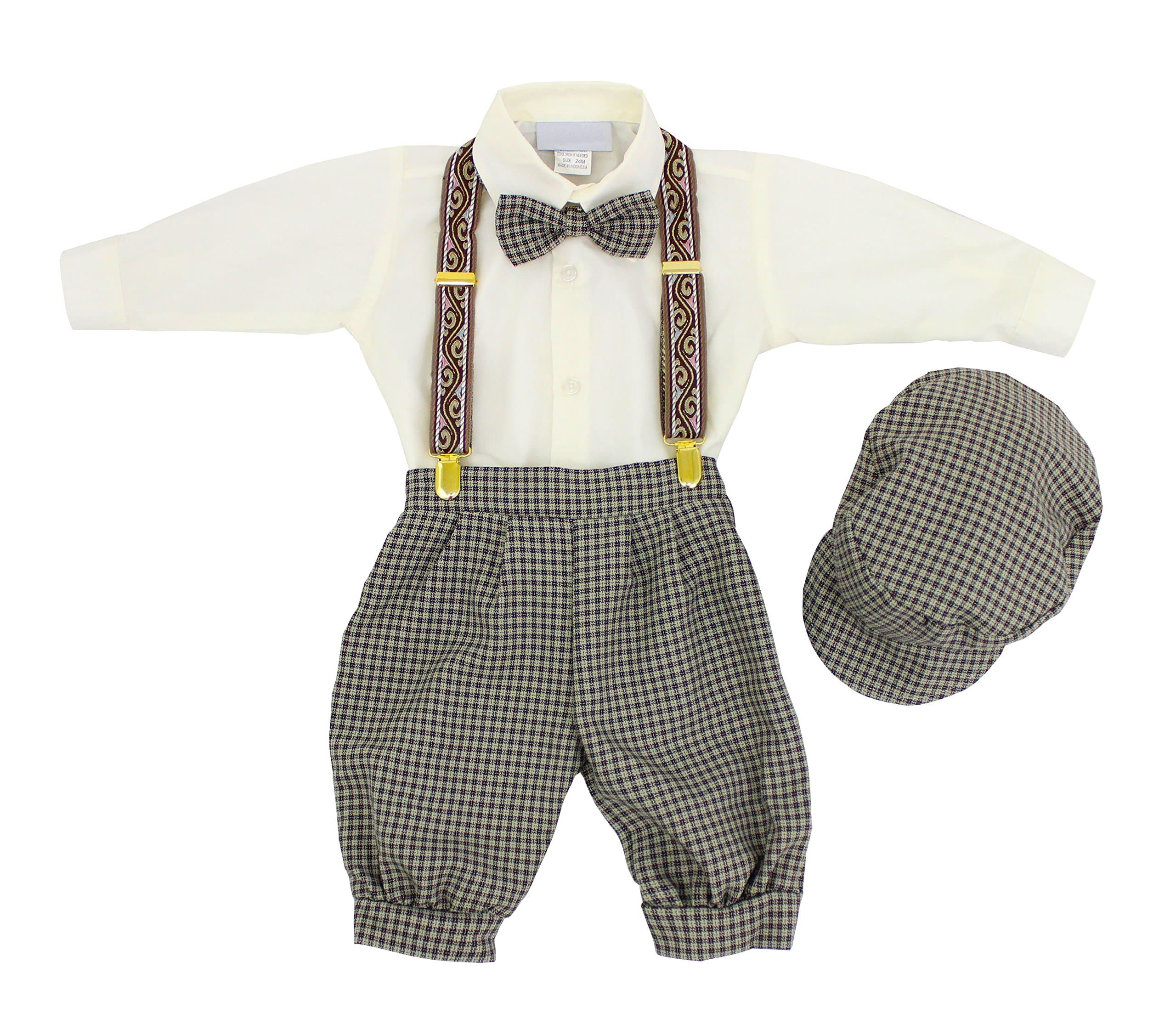 Luca Gabriel Vintage Baby Boys Toddlers Houndstooth Knicker Sling Set