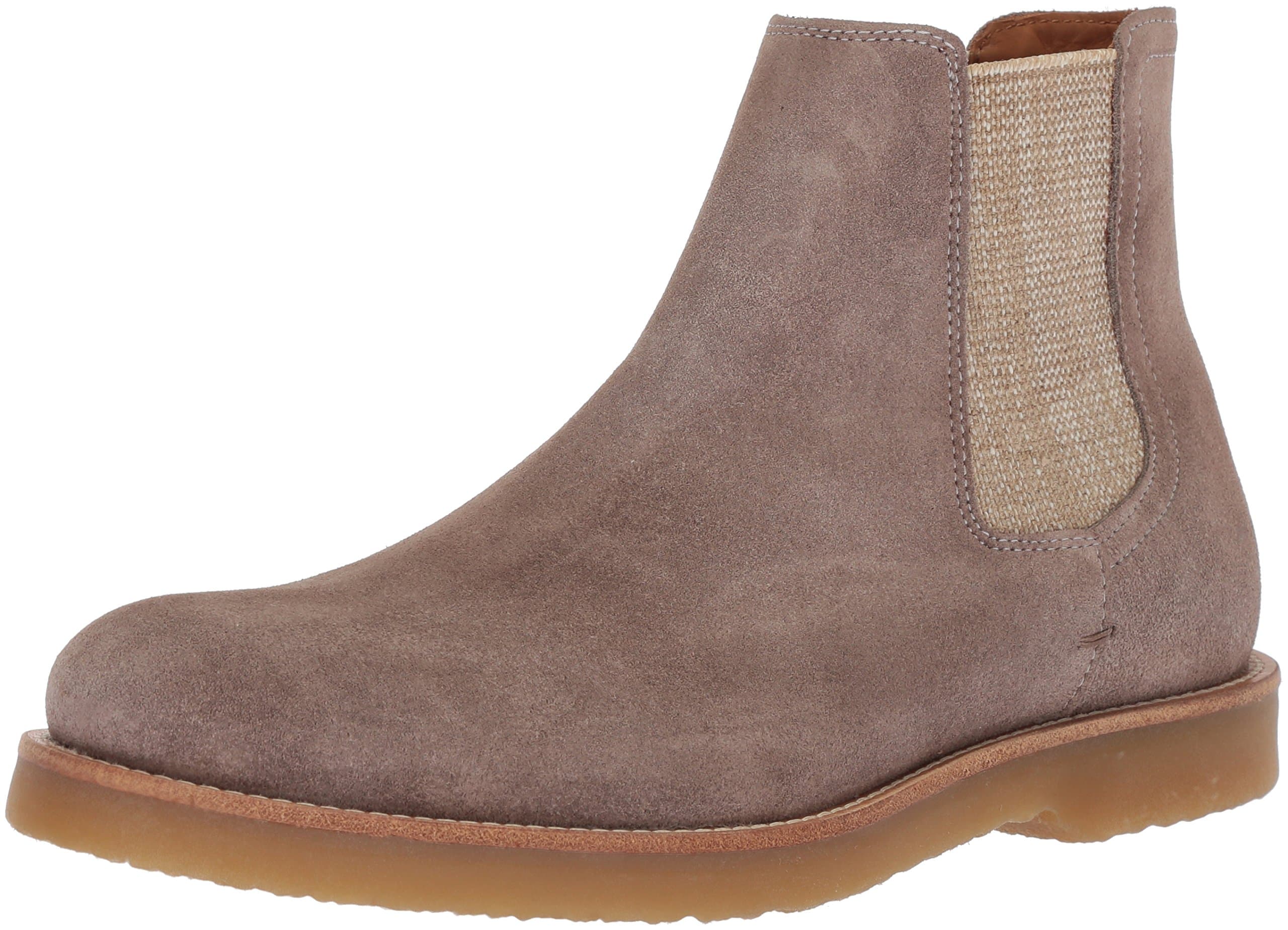 BOSS Orange by Hugo Men's Cuba Chelsea Boot in Suede Shoe, Pastel Grey, 10 N US