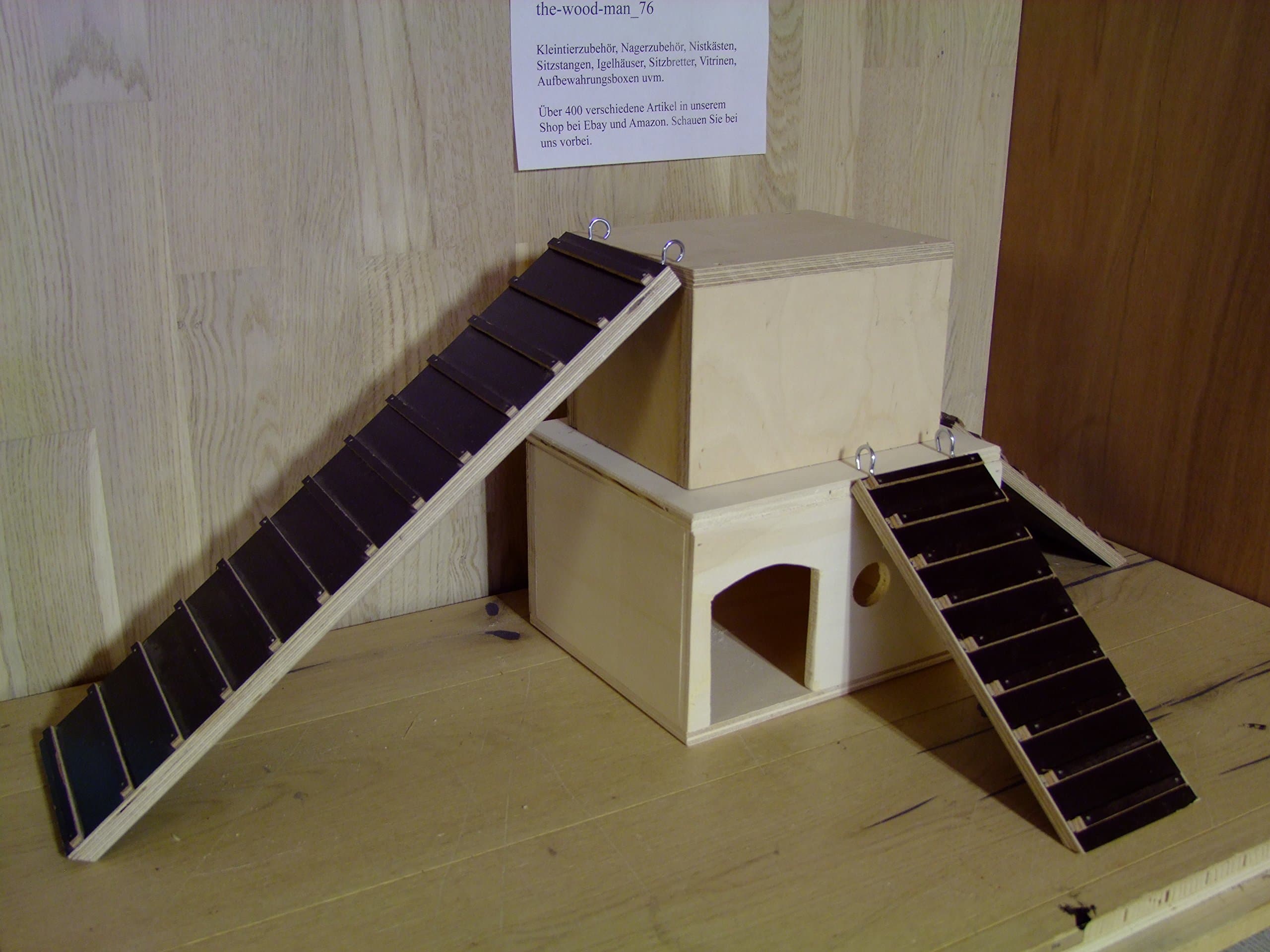 The Wood Man's _ 76: Rodents Stair, hamsters, mice, Bird Stair Screen Printing Plate Waterproof Outdoor Use. Size 45 cm x 10 cm. Free Delivery in Germany.