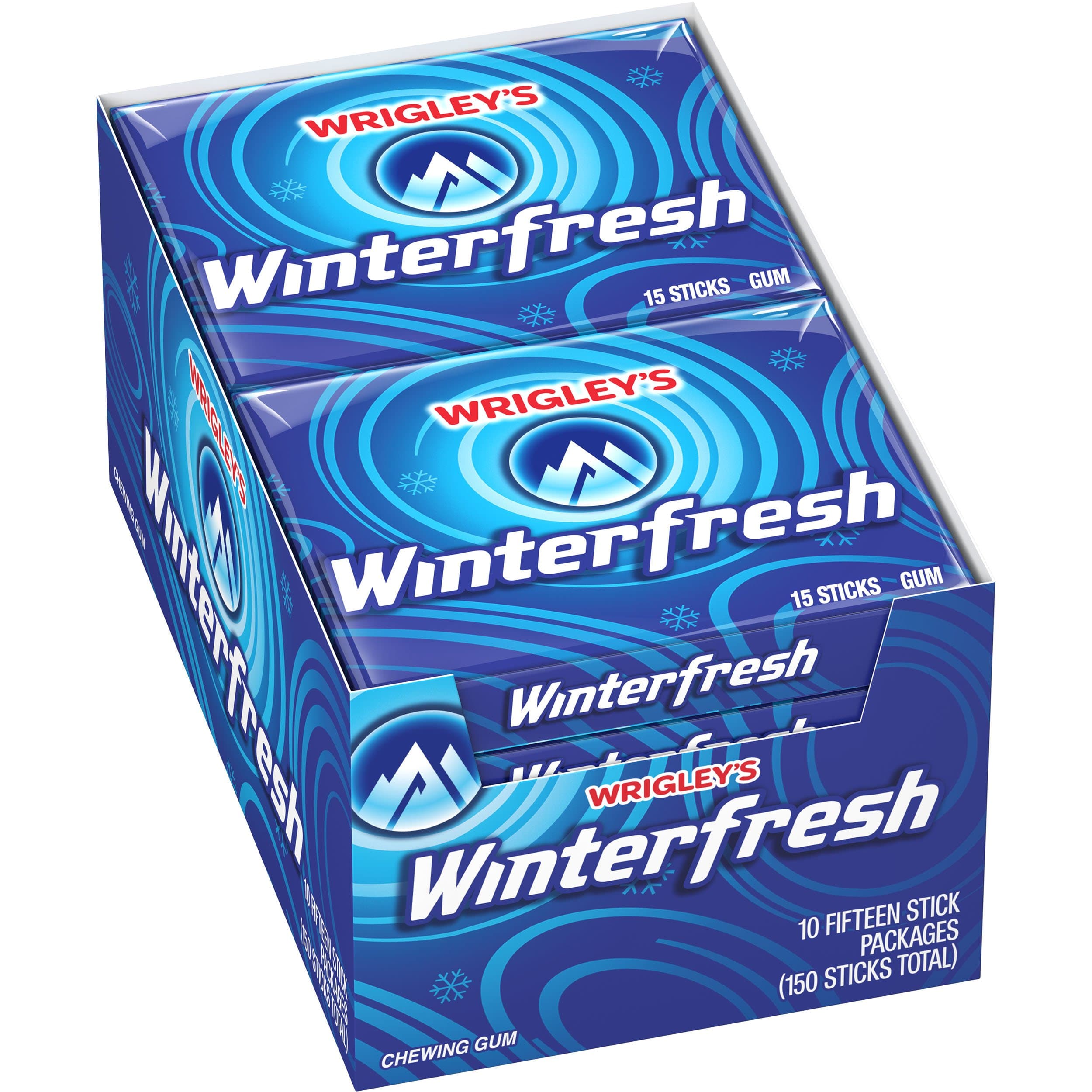 Winterfresh Chewing Gum Bulk Pack, 15 Stick (Pack of 10)