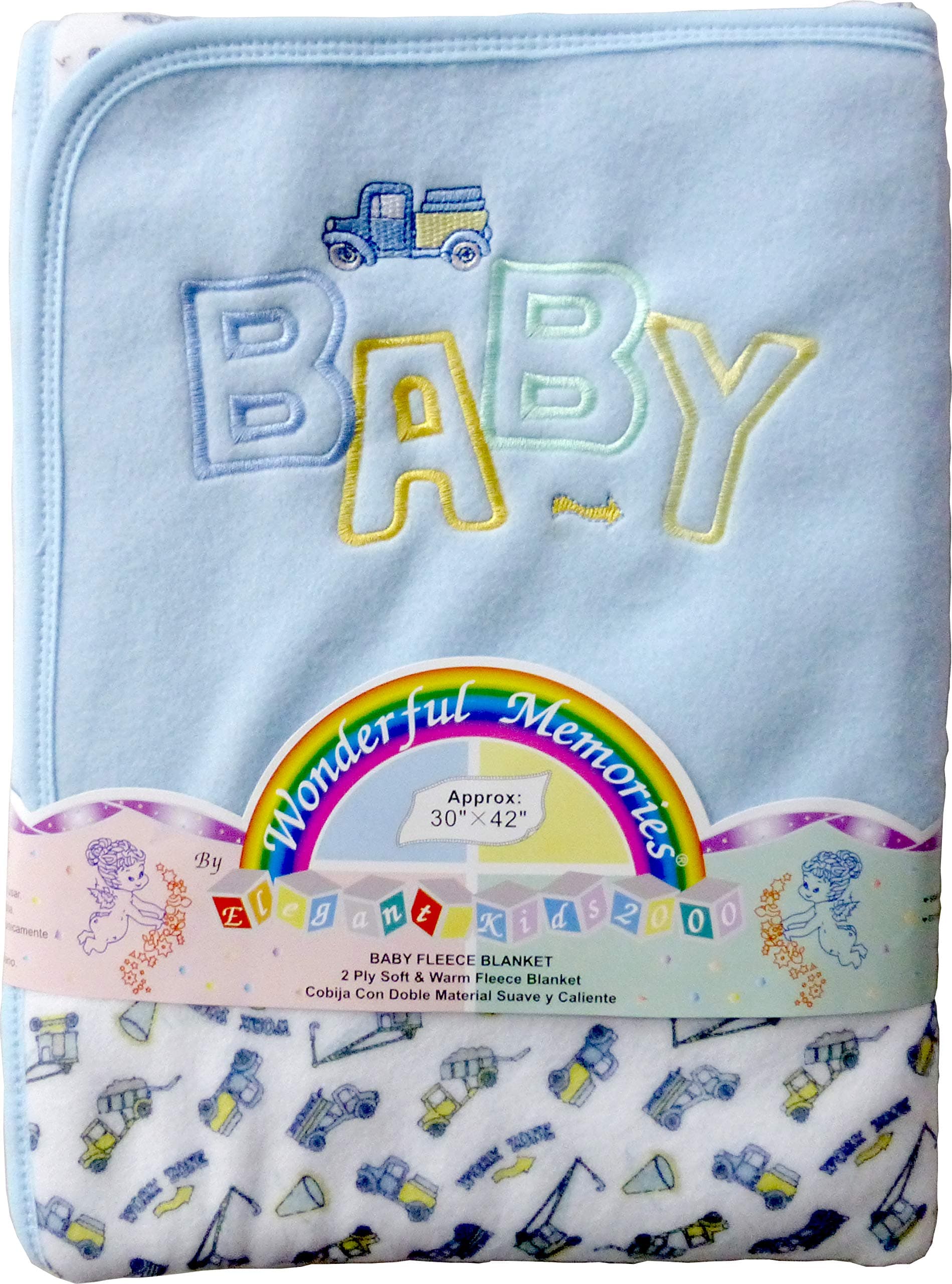 Wonderful Memories 2 Ply Baby Fleece Blanket (30 inch x 42 inch)