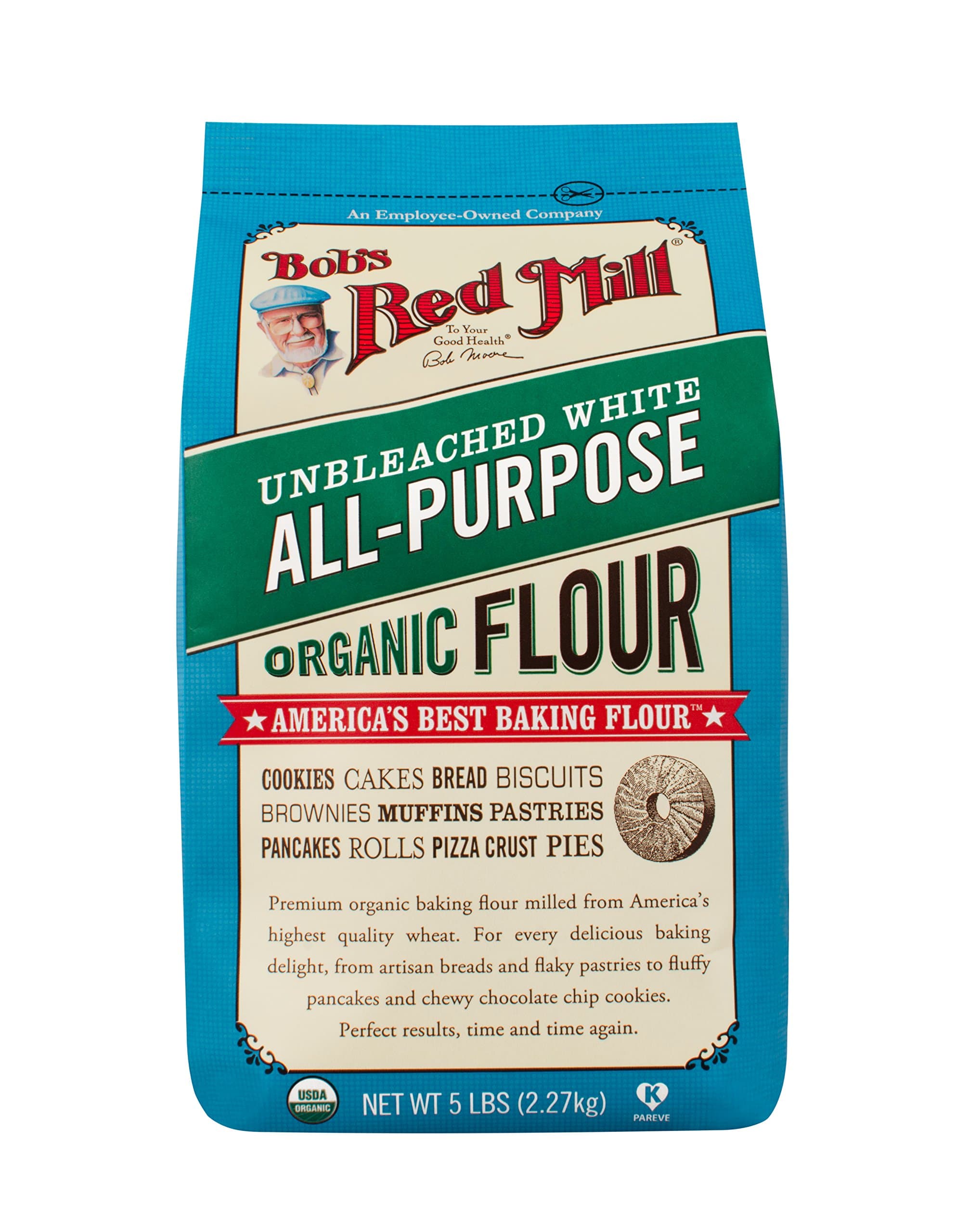 Flour Unbleached White All Purpose Organic, 80 Ounce