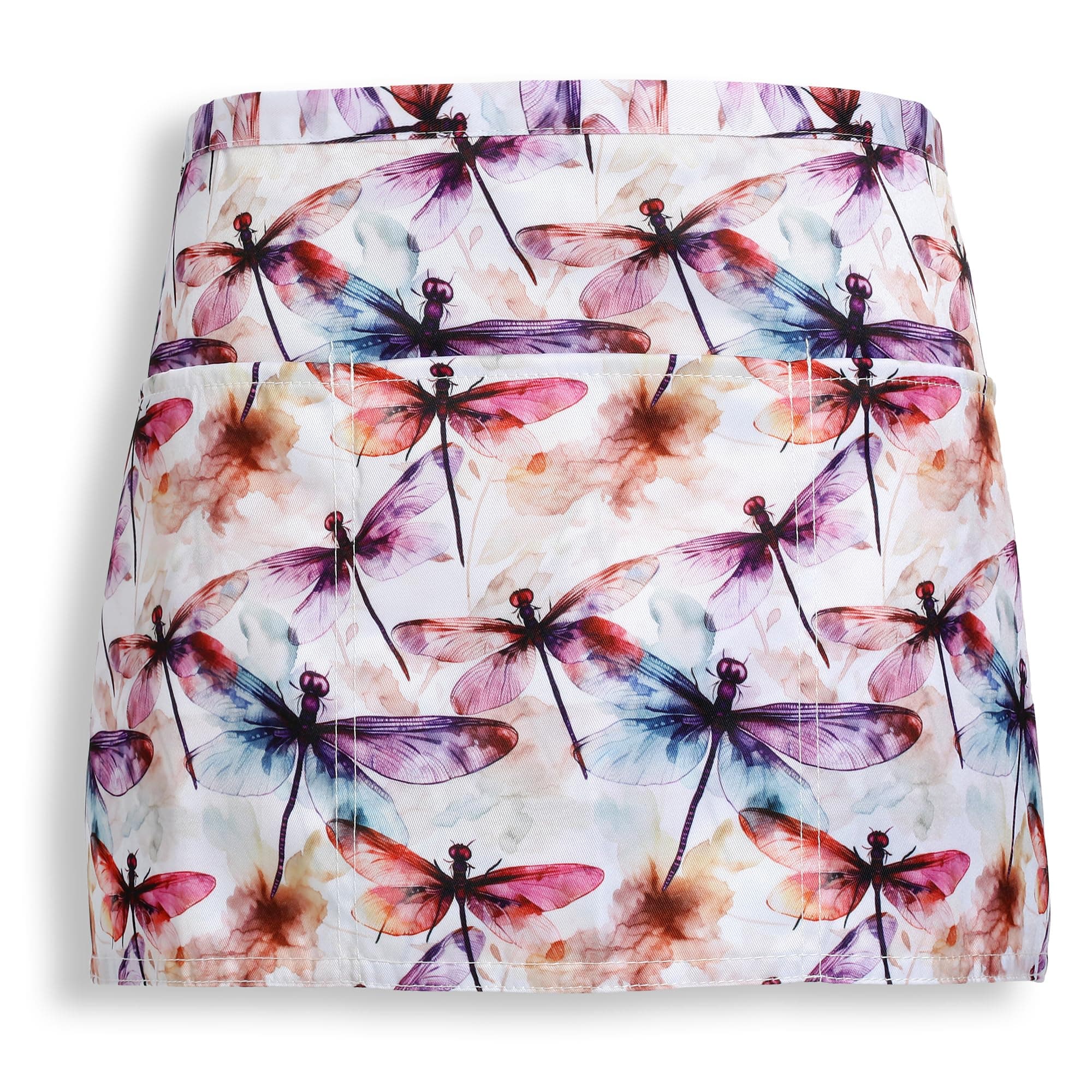 Plum HillCute Half Apron with Pockets - Waitress Apron for Servers – Teacher Apron with 3-Pockets